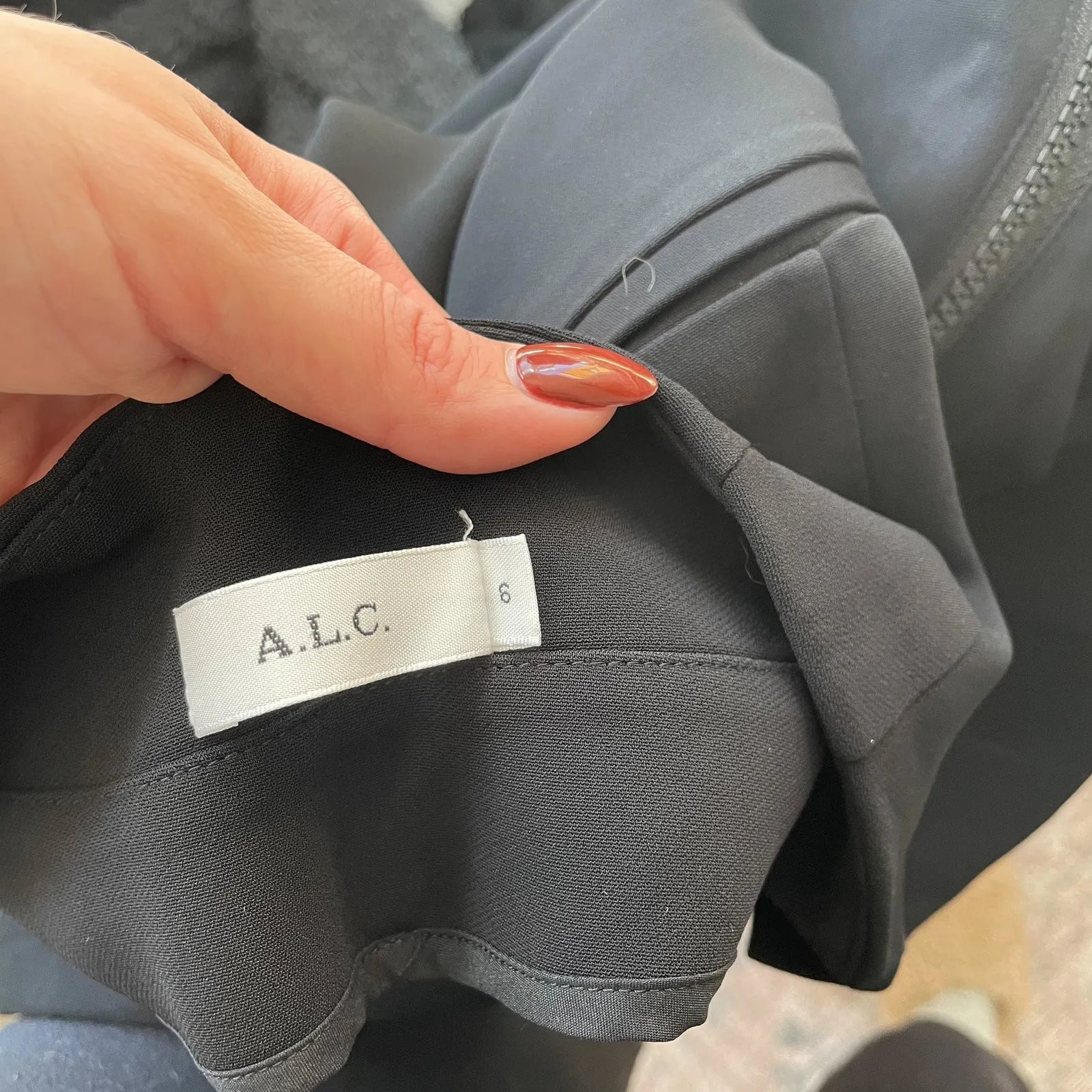 ALC Black Wide Leg Trousers - Image 7