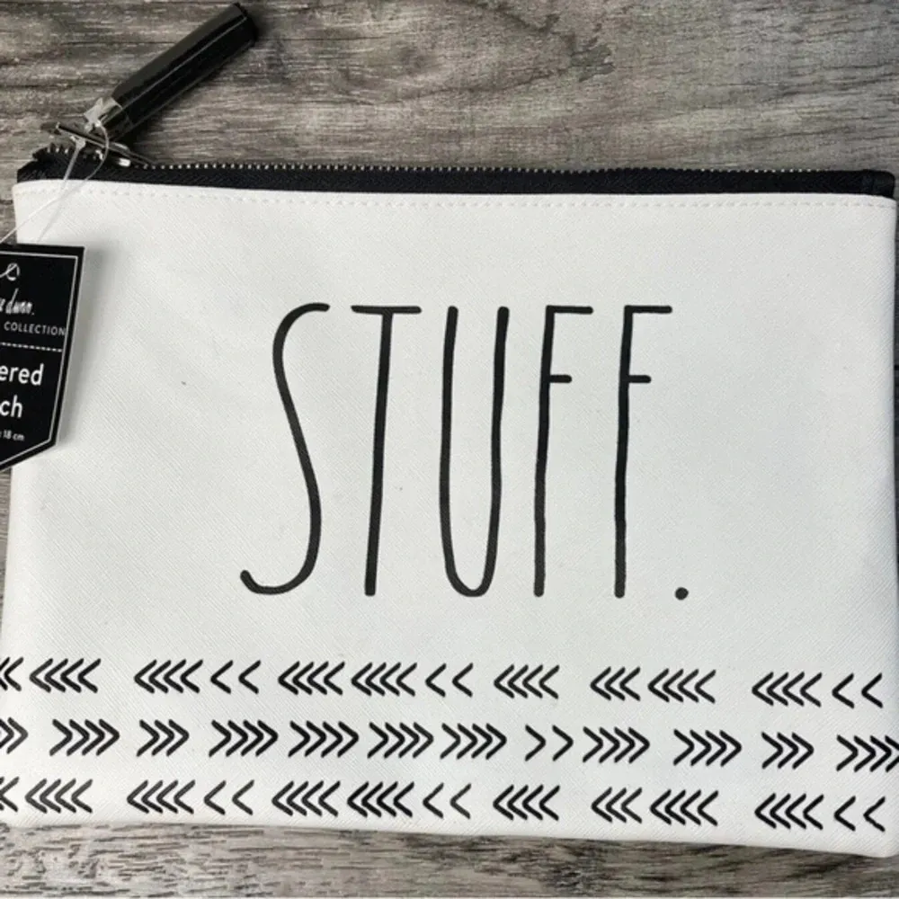 Rae Dunn NWT . Zippered Pouch- “Stuff” - Image 3
