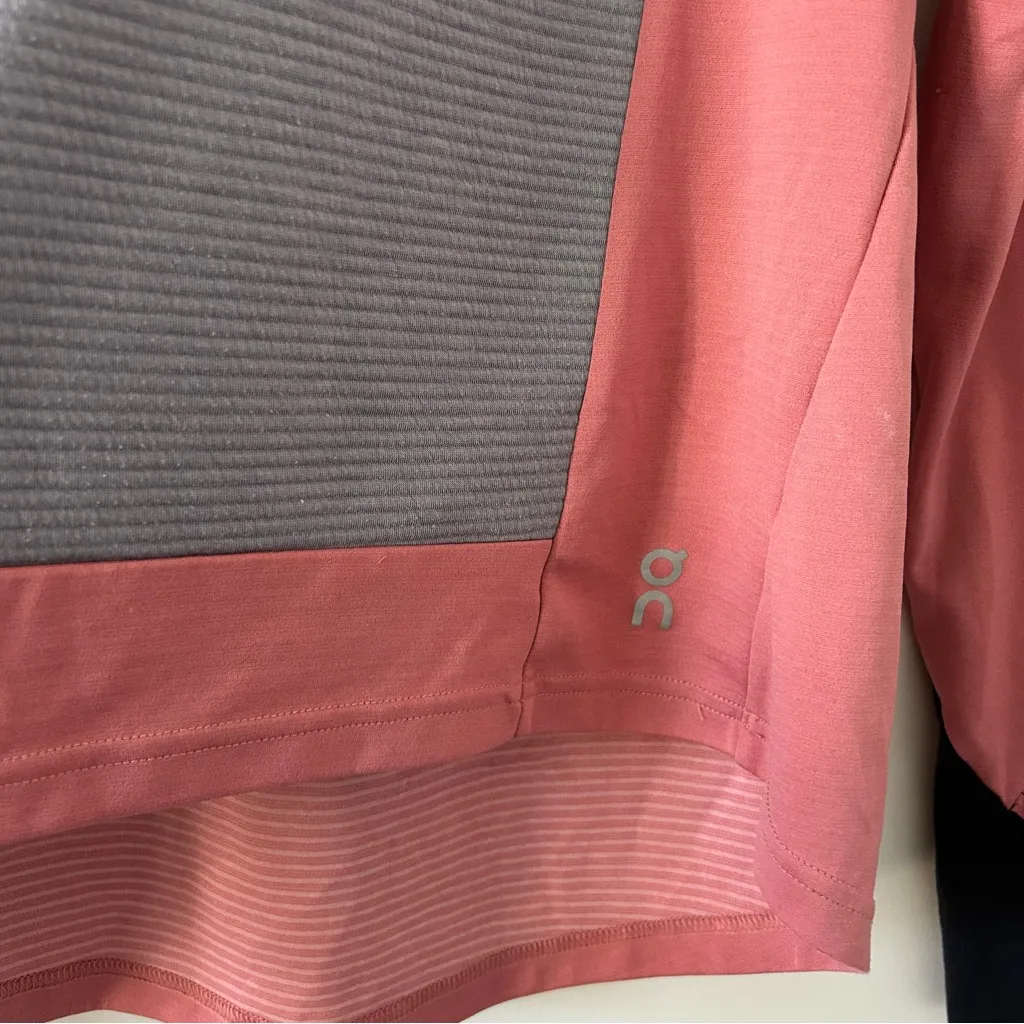 OnCloud Women’s On Weather Shirt Cowl Neck Rose/ Grey XL Pink - Image 3
