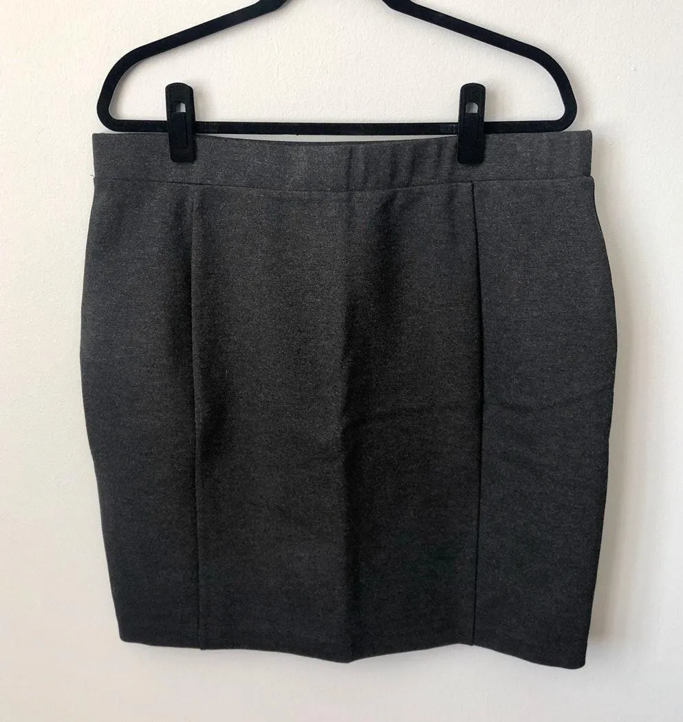 MARIO SERRANI 🖤 Charcoal Stretchy Pencil Skirt - Image 2