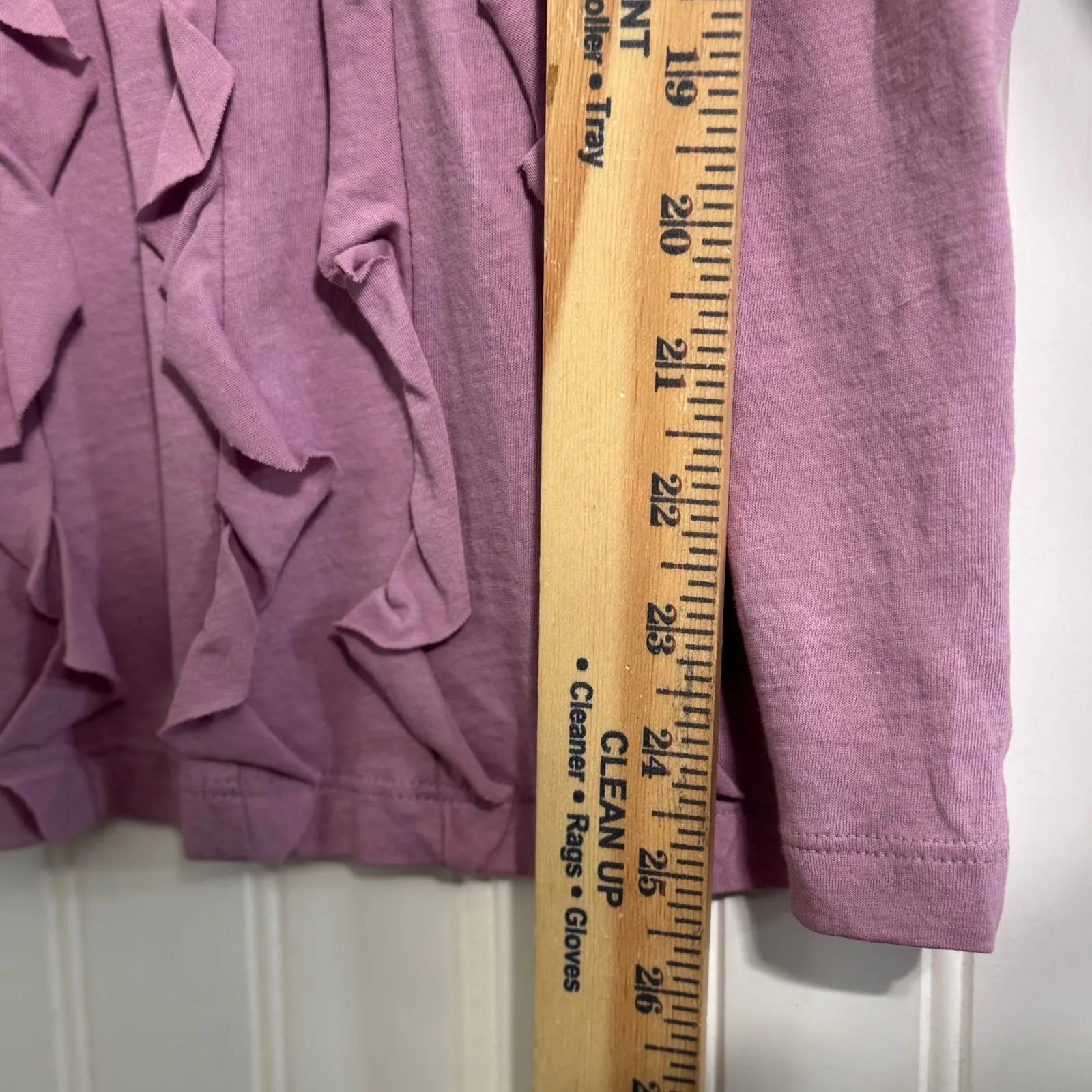 Marc by Marc Jacobs Large Lavender Pima Cotton Ruffle Tank Top Y2K Coquette - Image 7