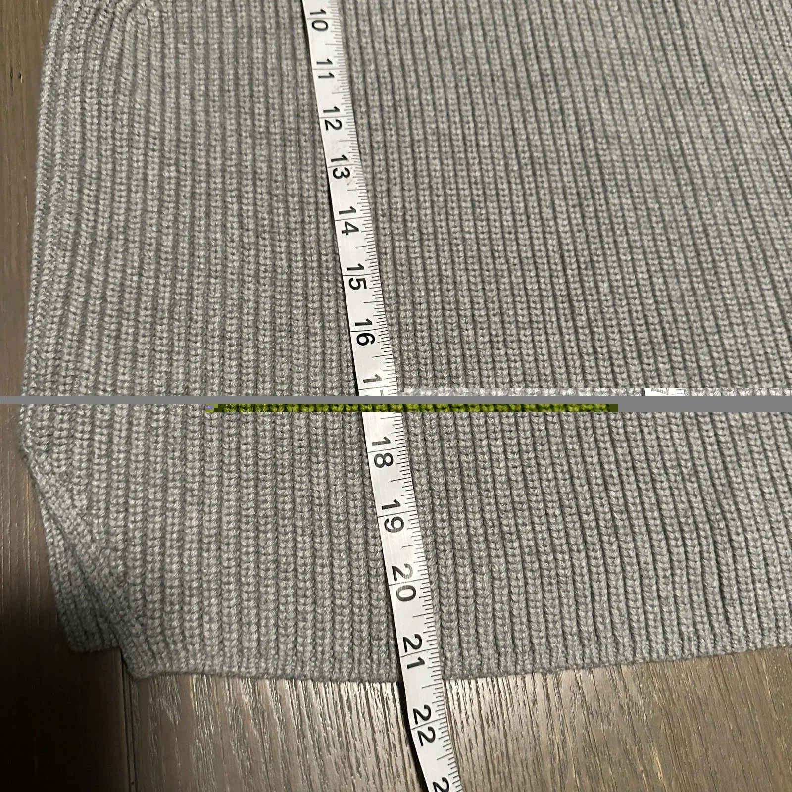 Abercrombie & Fitch Knit Sweater Vest Mock Neck Sleeveless S Gray Preppy - Image 6