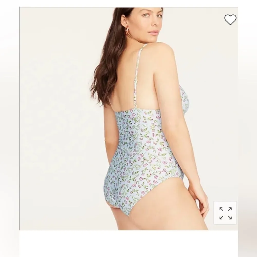 J Crew Plunge One Piece Swimsuit Bathing Suit 24/3X Cloud Meadow Floral NWT - Image 3