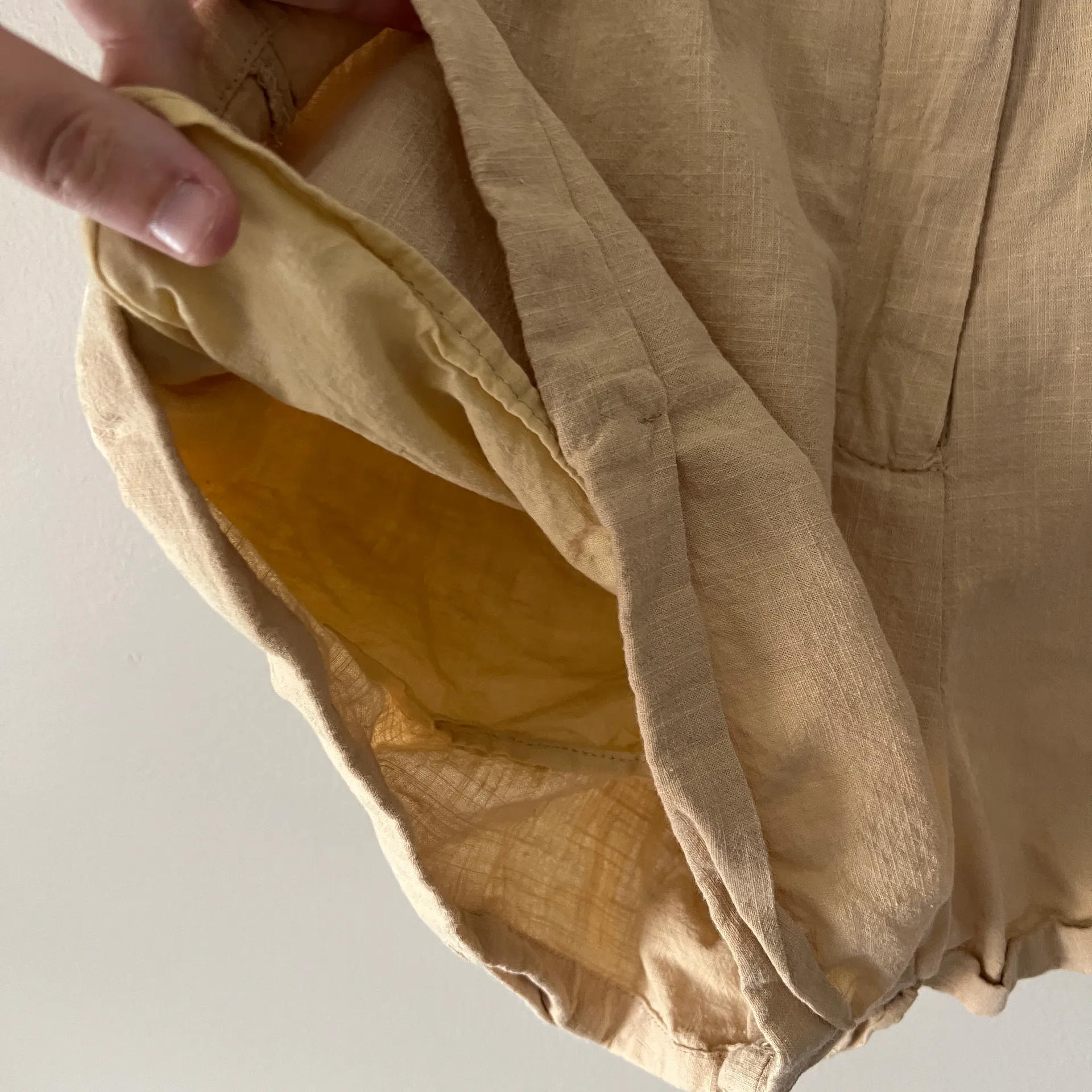 tan smock bandeau top & short set - Image 8