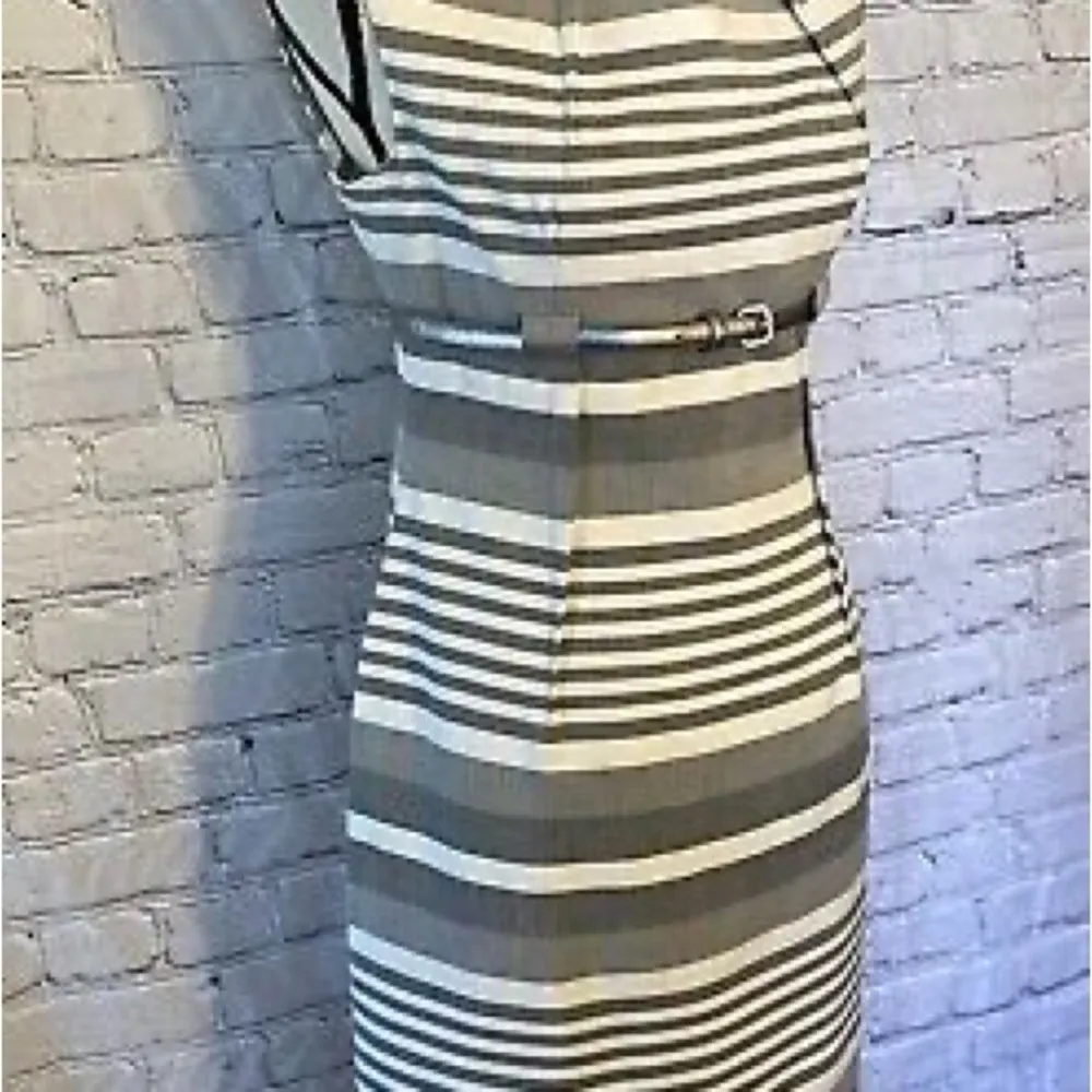 NWTS Size 10 Calvin Klein, gray and white striped dress AS seen on TV ! - Image 8