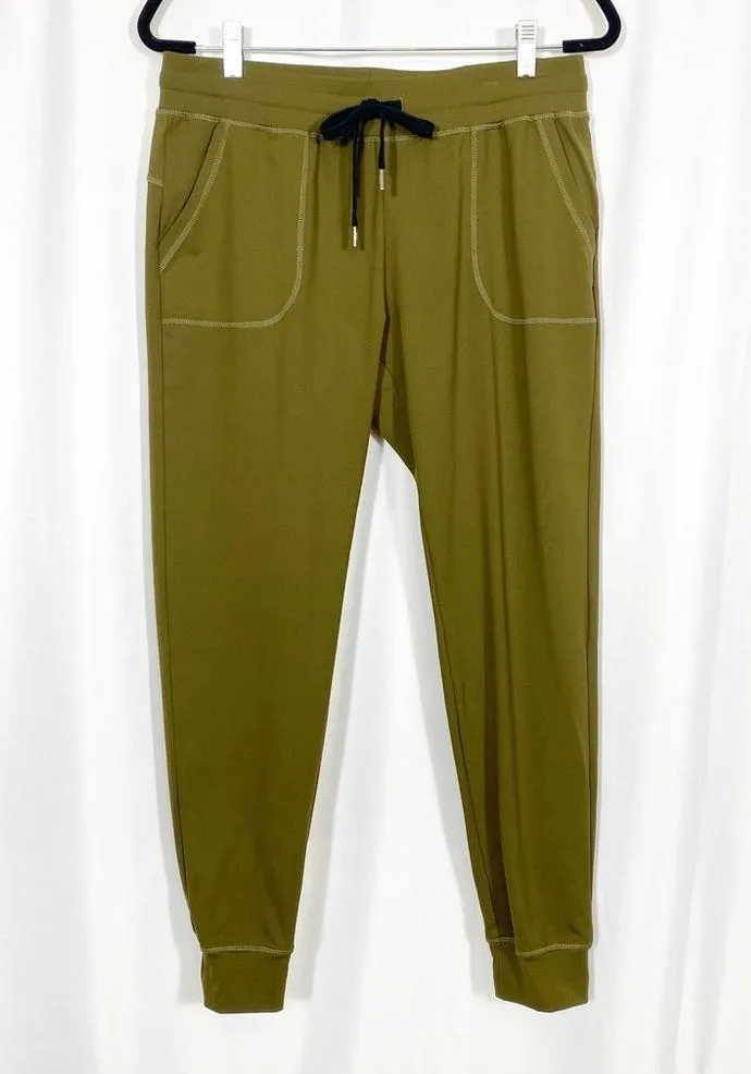 Zyia Active Unwind High Rise Joggers: Olive Green - Image 3