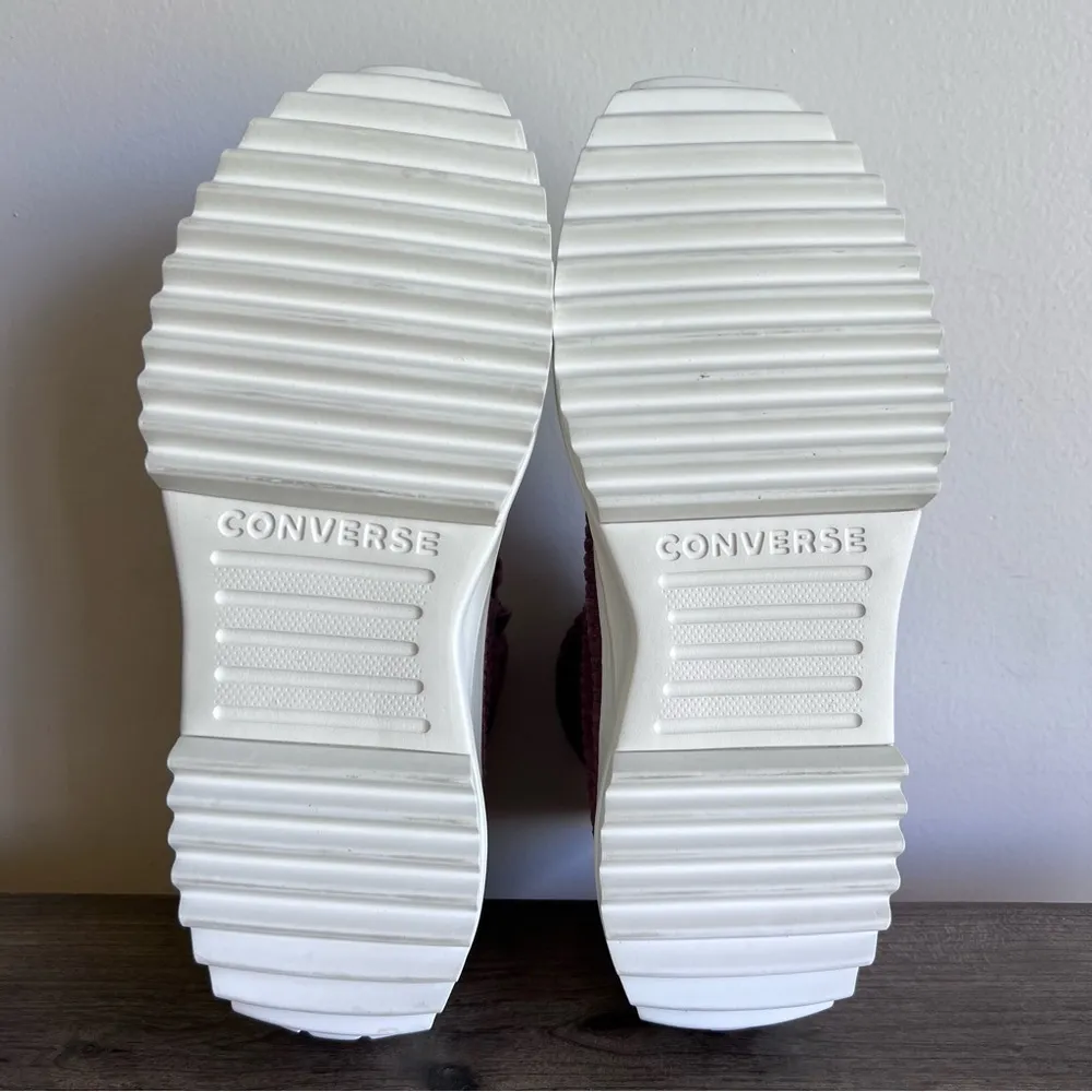 Converse Run Star Hike Platform Hi Striped Knit Shoe Size 10 or 11.5 #444 - Image 9