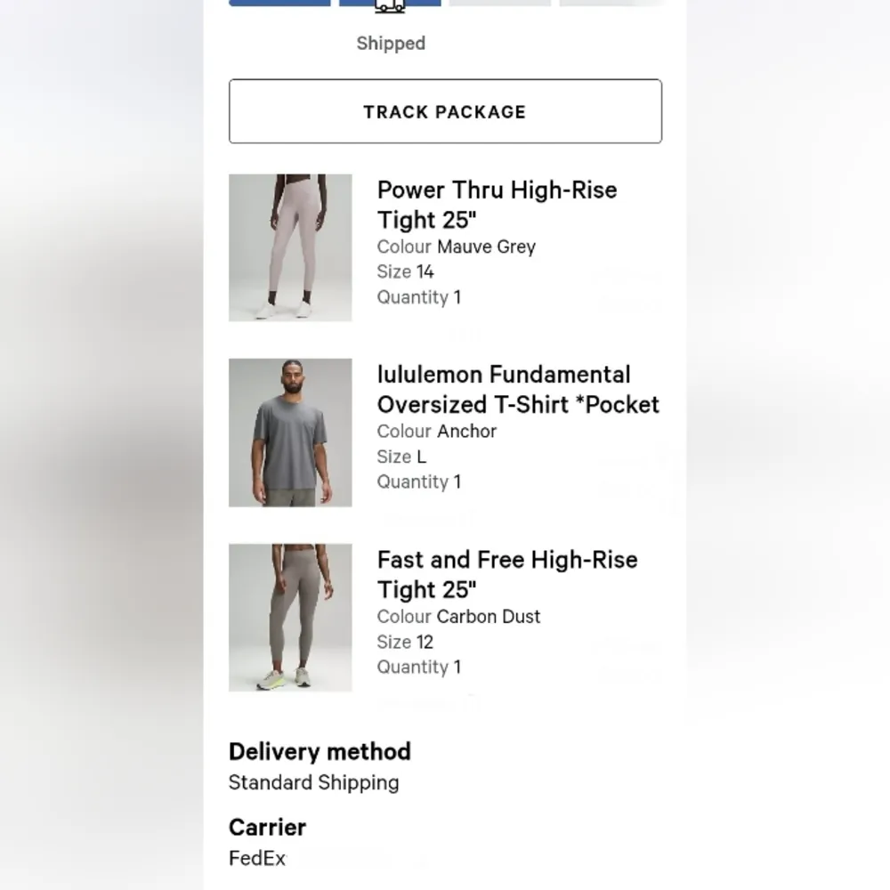 NWT Fast & Free High Rise 25" Leggings Carbon Dust - Image 7