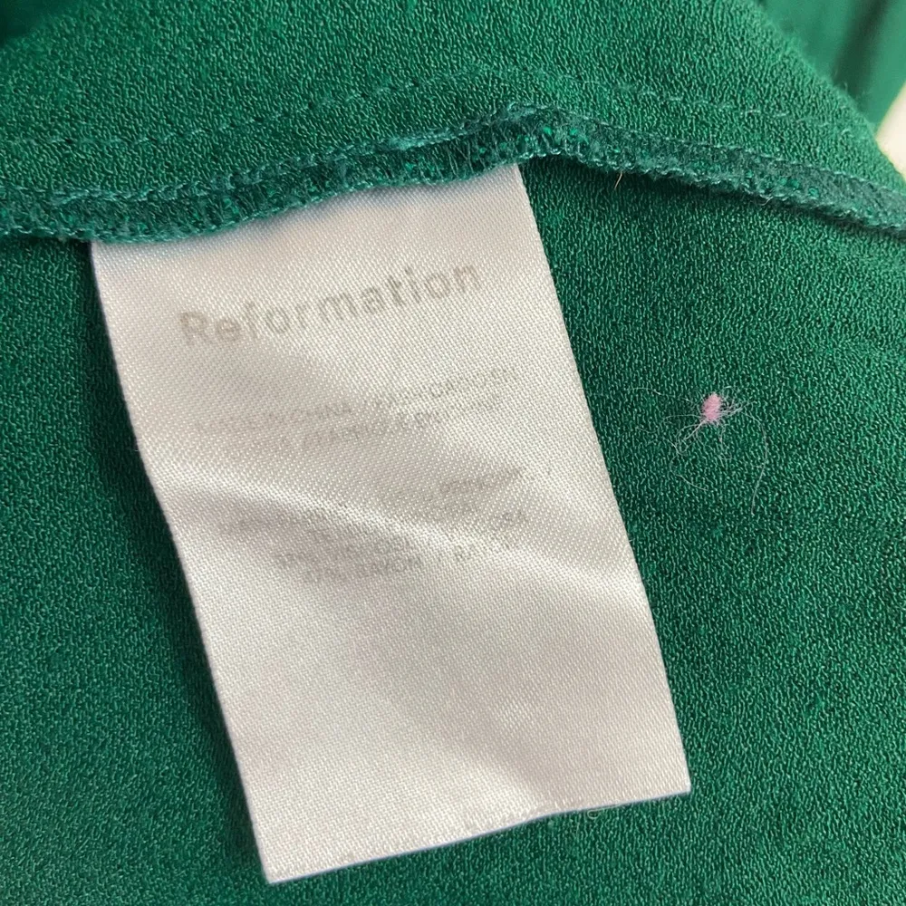 Reformation  the Gavin dress in emerald size 4 - Image 6