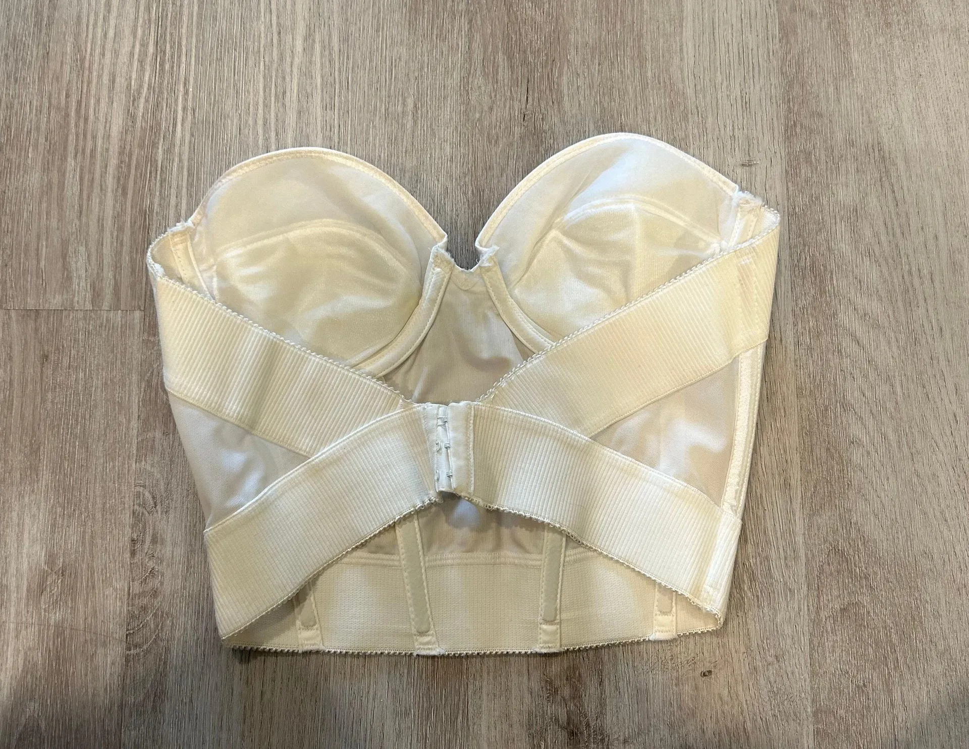 White wonderbra corset low back vintage 36b Size 36 B - Image 2