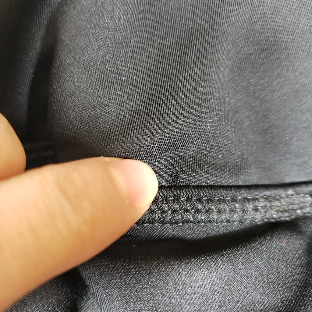 Skort Capri Leggings Black and Gray Size S - Image 7