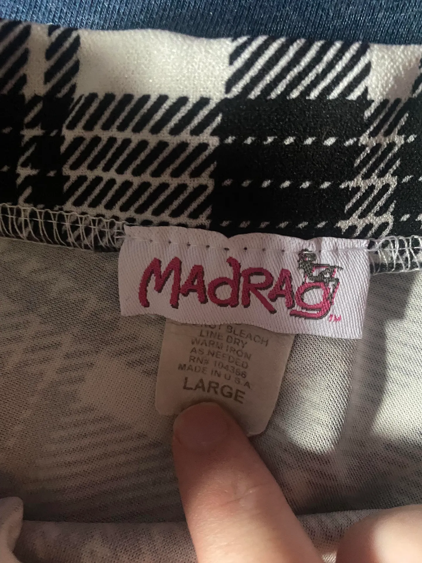 Plaid Mini Skirt Multiple Size M - Image 4