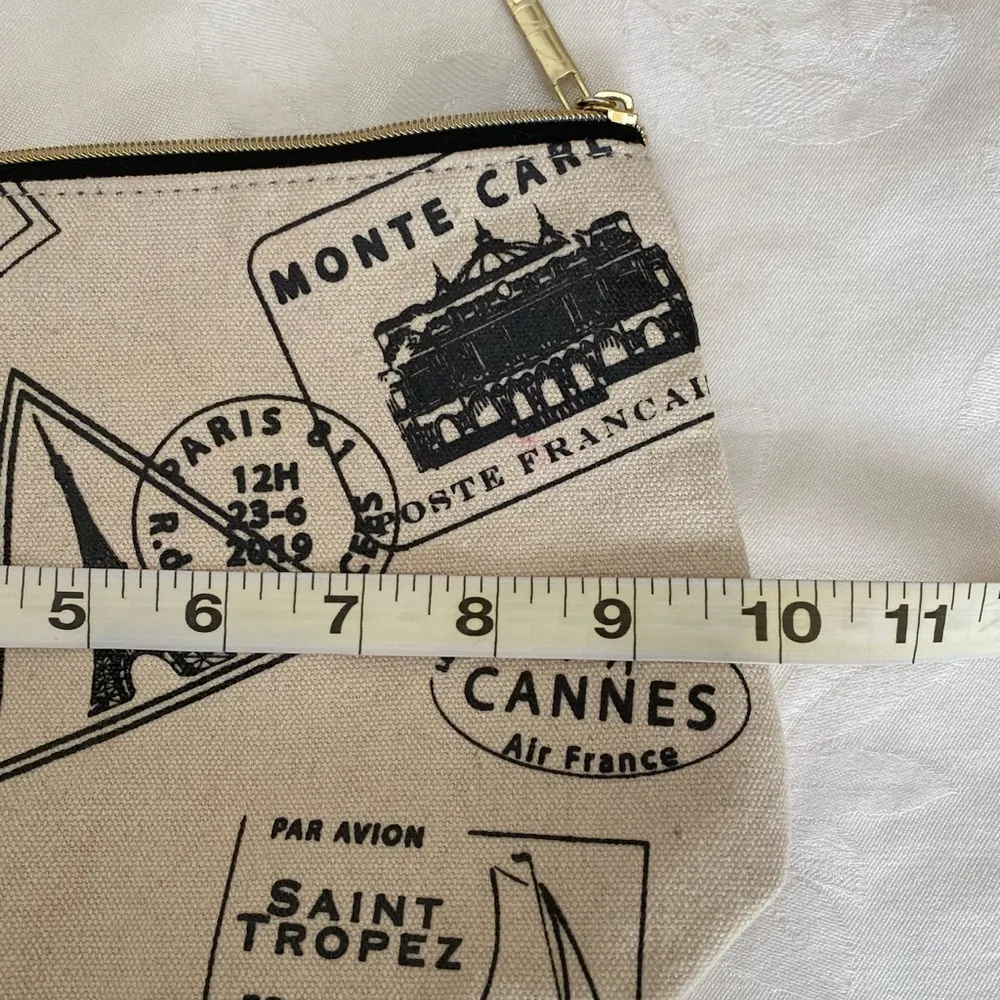 Lancôme Canvas Makeup Bag Black & Cream - Image 2