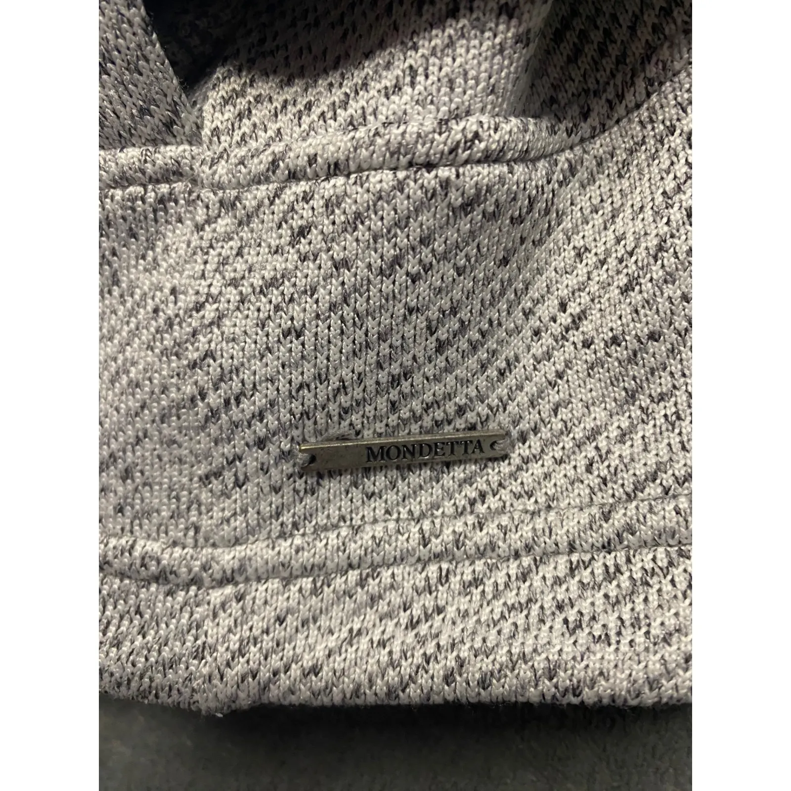 Mondetta Heathered Full Zip Hoodie Jacket Gray Textured Athletic Women's M - Image 12