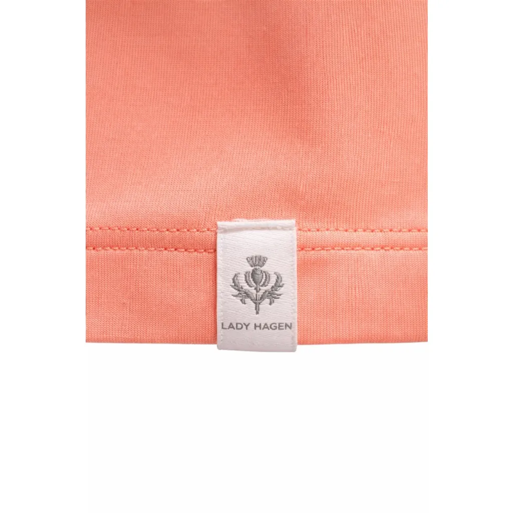 Lady Hagen XL Golf Polo 1/4 Zip UPF 50+ Blushing Peach NWT - Image 5