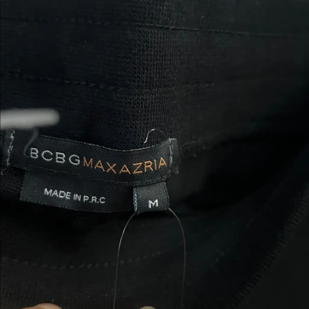 NEW SIZE MEDIUM BCBG MAXAZRIA, Black with Rhinestone Detail Hoodie & Pant Set - Image 8