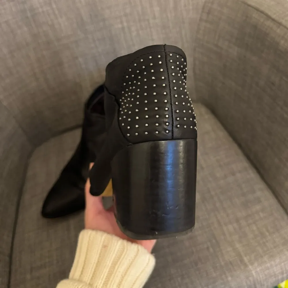 1. state booties - black - size 8 - rhinestone heel - Image 9