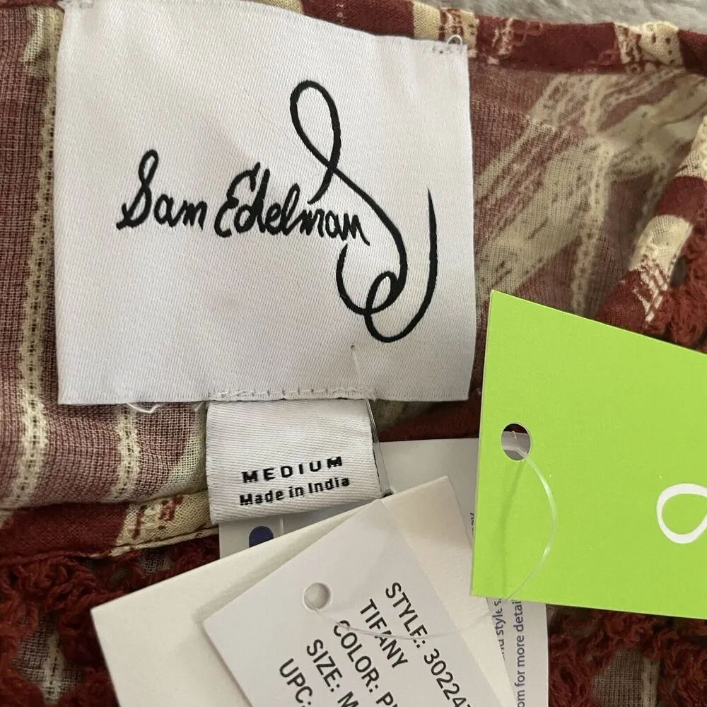 NWT Anthropologie Sam Edleman Tiffany Zebra Stripe Puff SleeveGodet Mini Dress M - Image 15