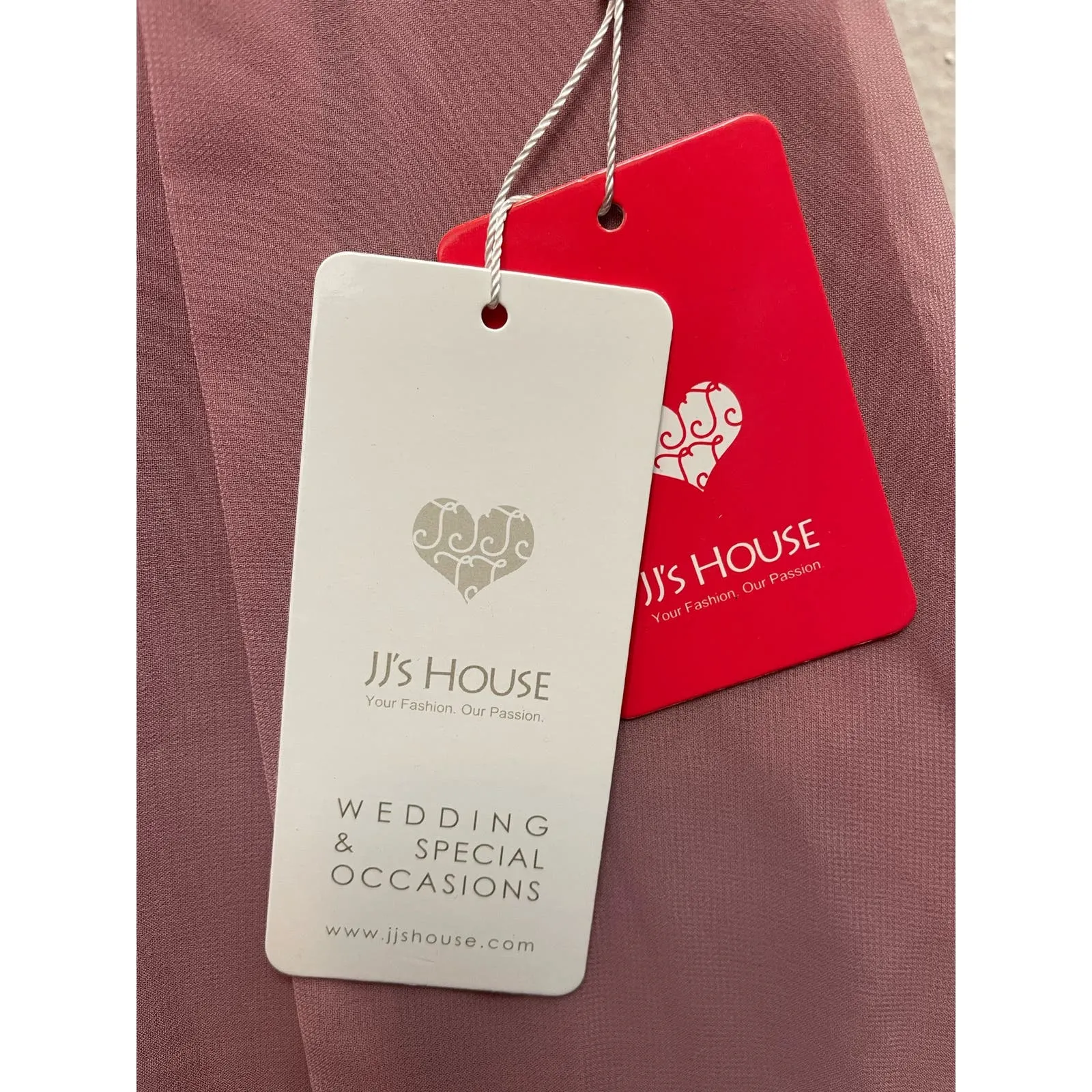 JJ’s House Vintage Mauve Chiffon Straps Dress - Image 4
