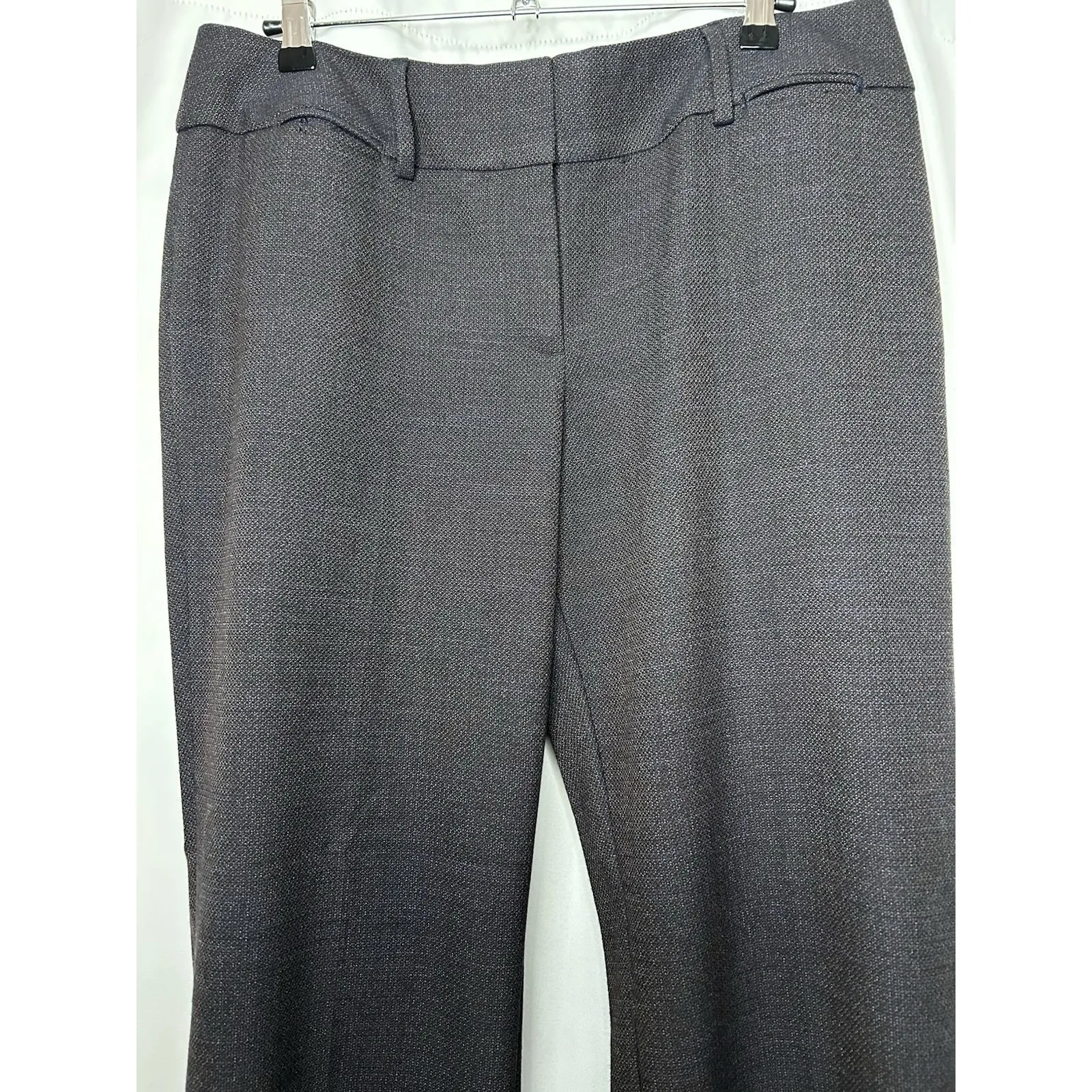 Ann Taylor LOFT Julie Trouser Pants Women's Size 10 Dark Gray Flat Front Dressy - Image 2