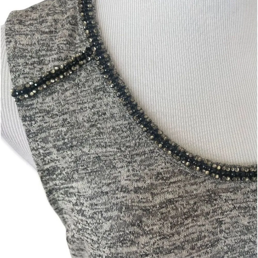 Womens  Juicy Couture Rhinestone Trimmed Sleeveless Top - Sz M - Image 2
