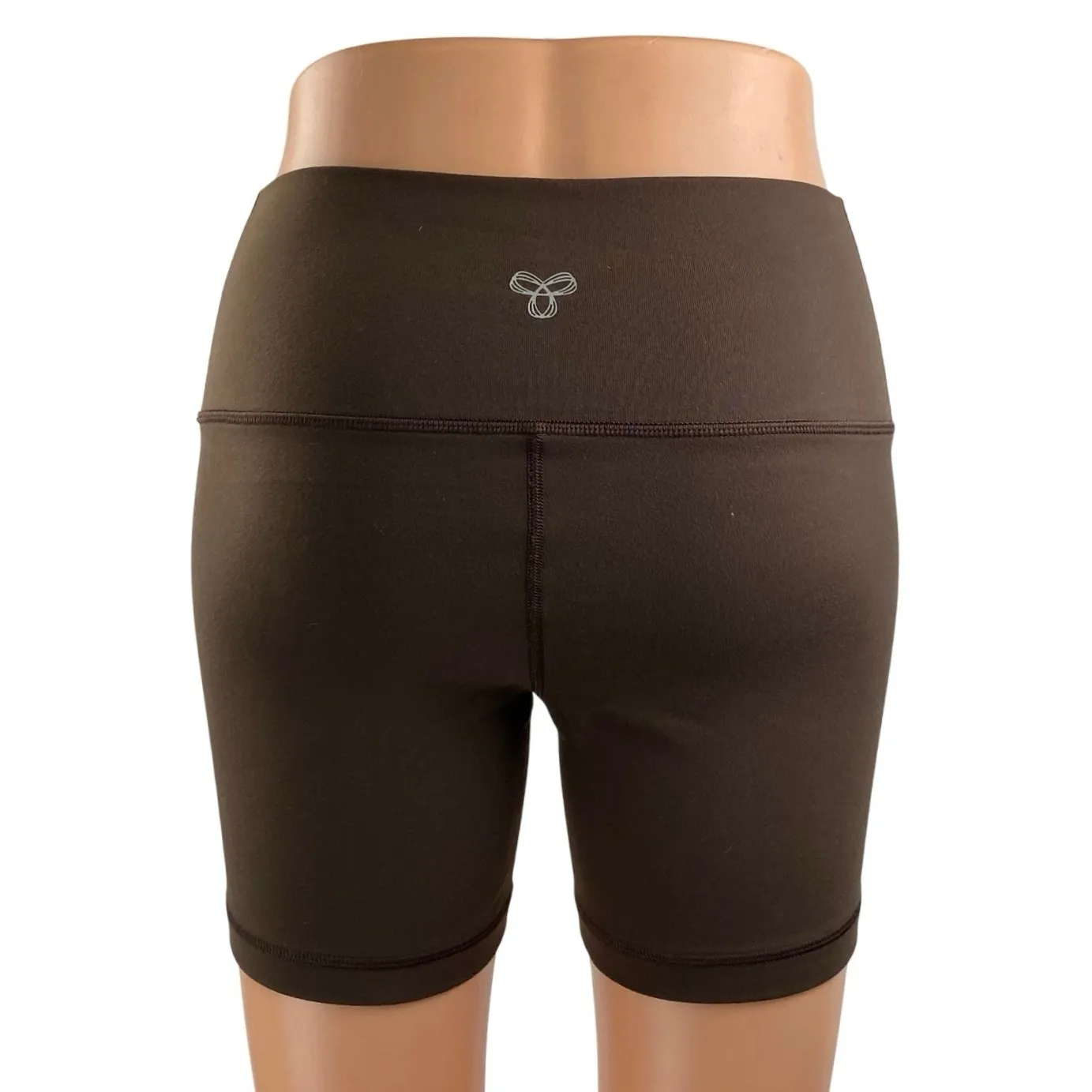 Aritzia TNA Brown High Rise Yoga Workout Gym Running Athletic Biker Shorts Sz S - Image 3