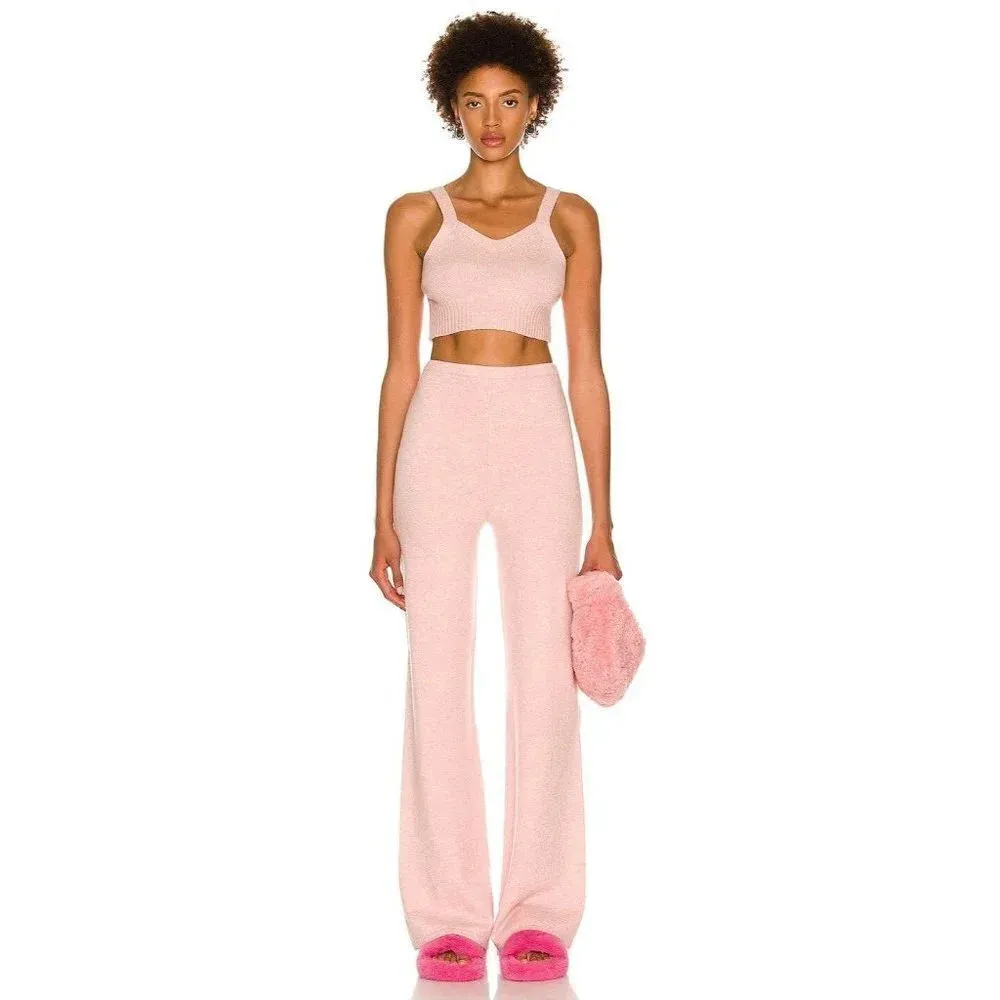 SABLYN Joyce Cashmere Ribbed Knit Top in Peony Pink XSmall New Mélange bralette Size XS - Image 3