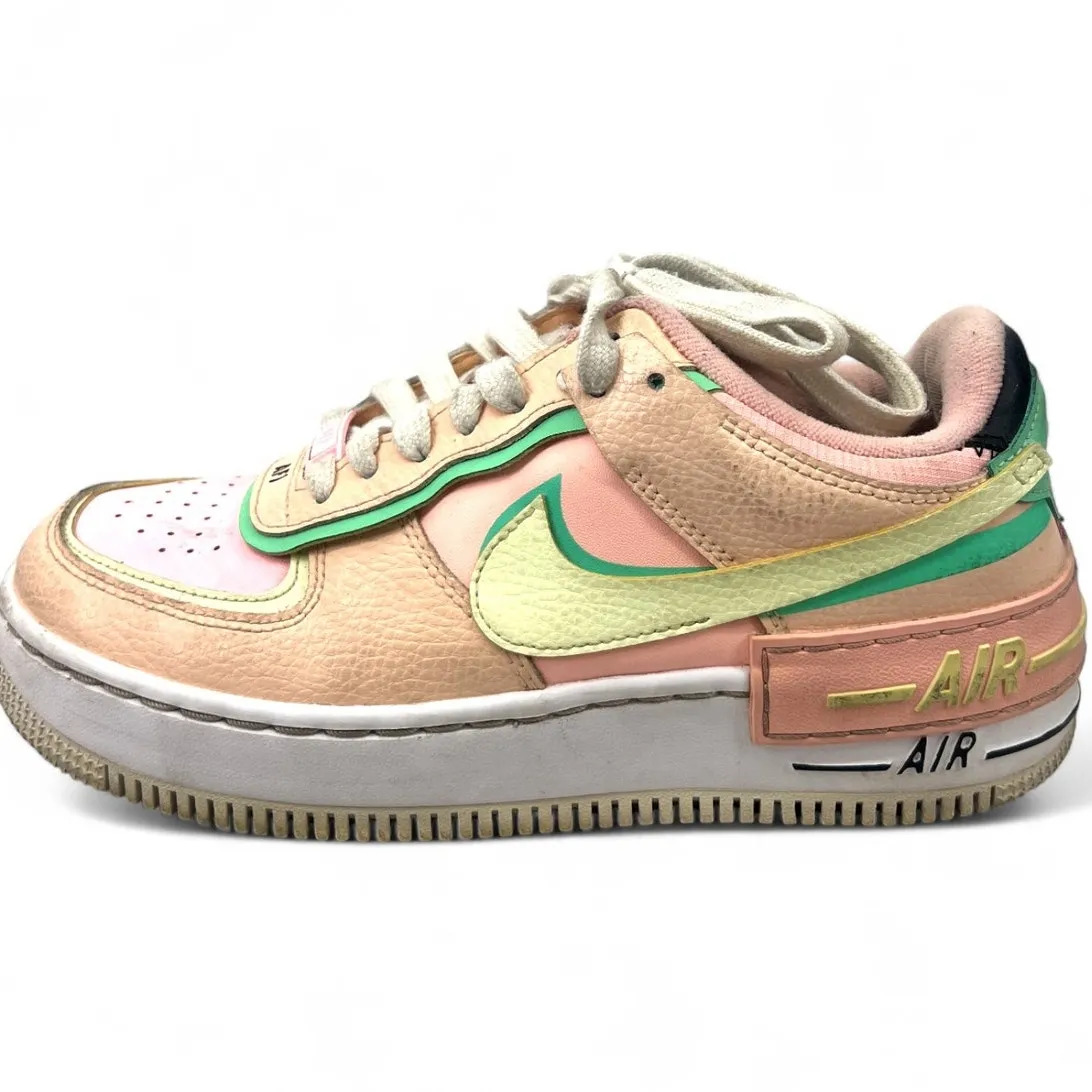 Nike Air Force 1 7.5 Sneakers Runners Pastel Arctic Punch Women's  (CU8591-601) - Image 2