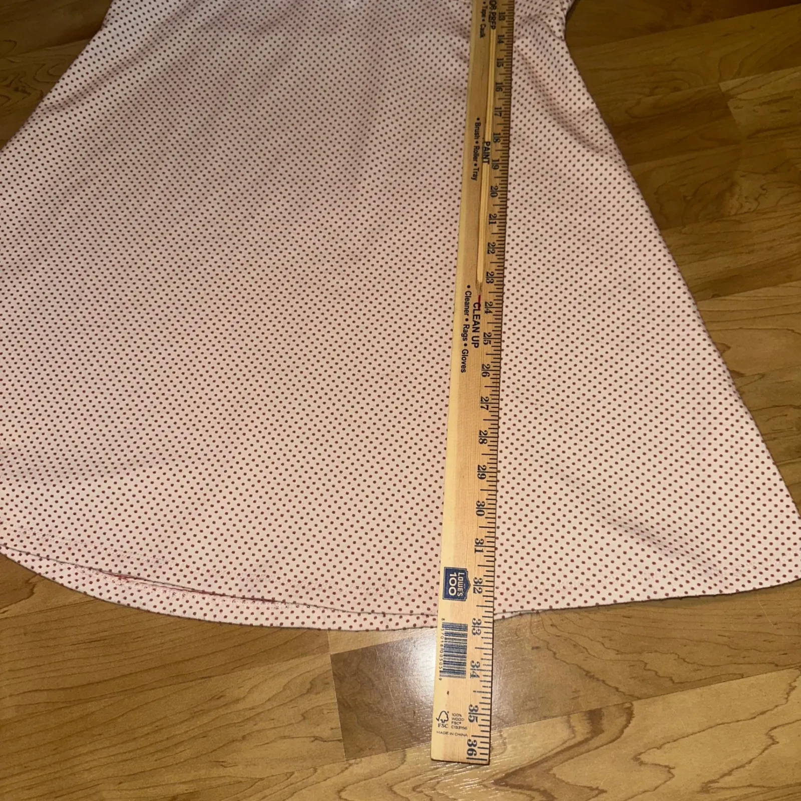 Free People Penelope Mini Dress Pink Polka‎ Dot Puff Sleeve keyhole back size L - Image 9