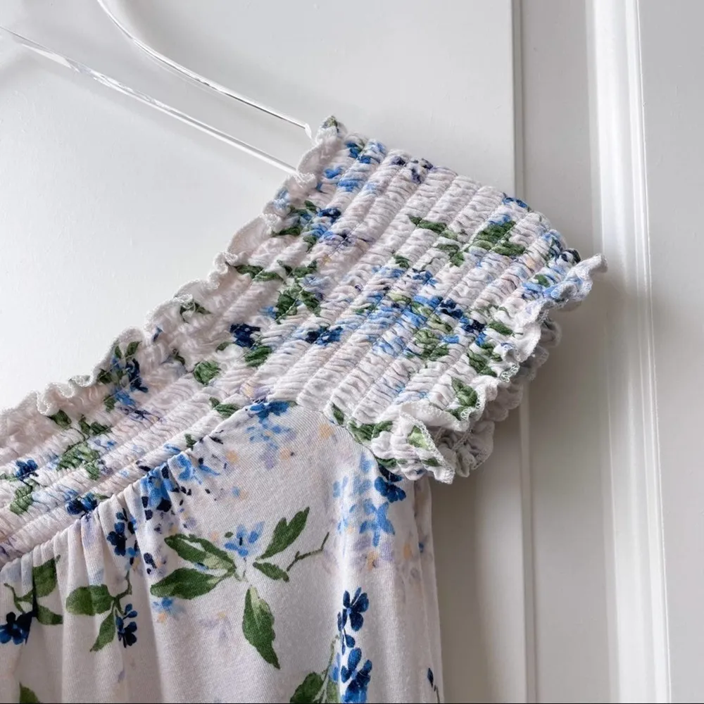 American Eagle Outfitters Floral Off Shoulder Soft Smocked Top Small - Image 98