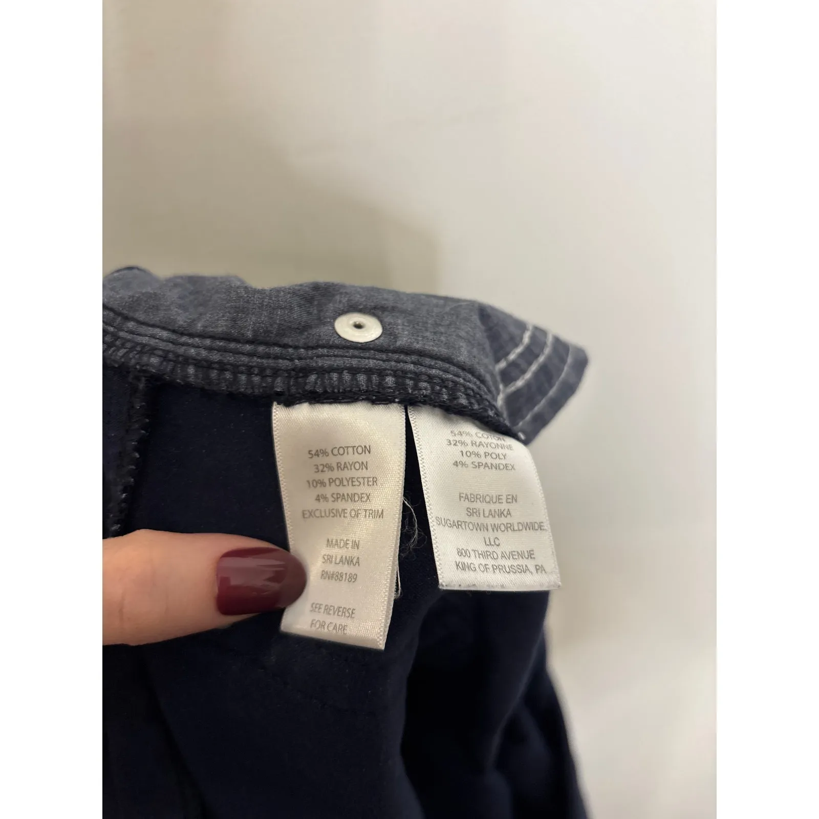 Lilly Pulitzer Pants Womens 8 Midnight Navy Blue Worth Skinny Stretch Sateen - Image 6