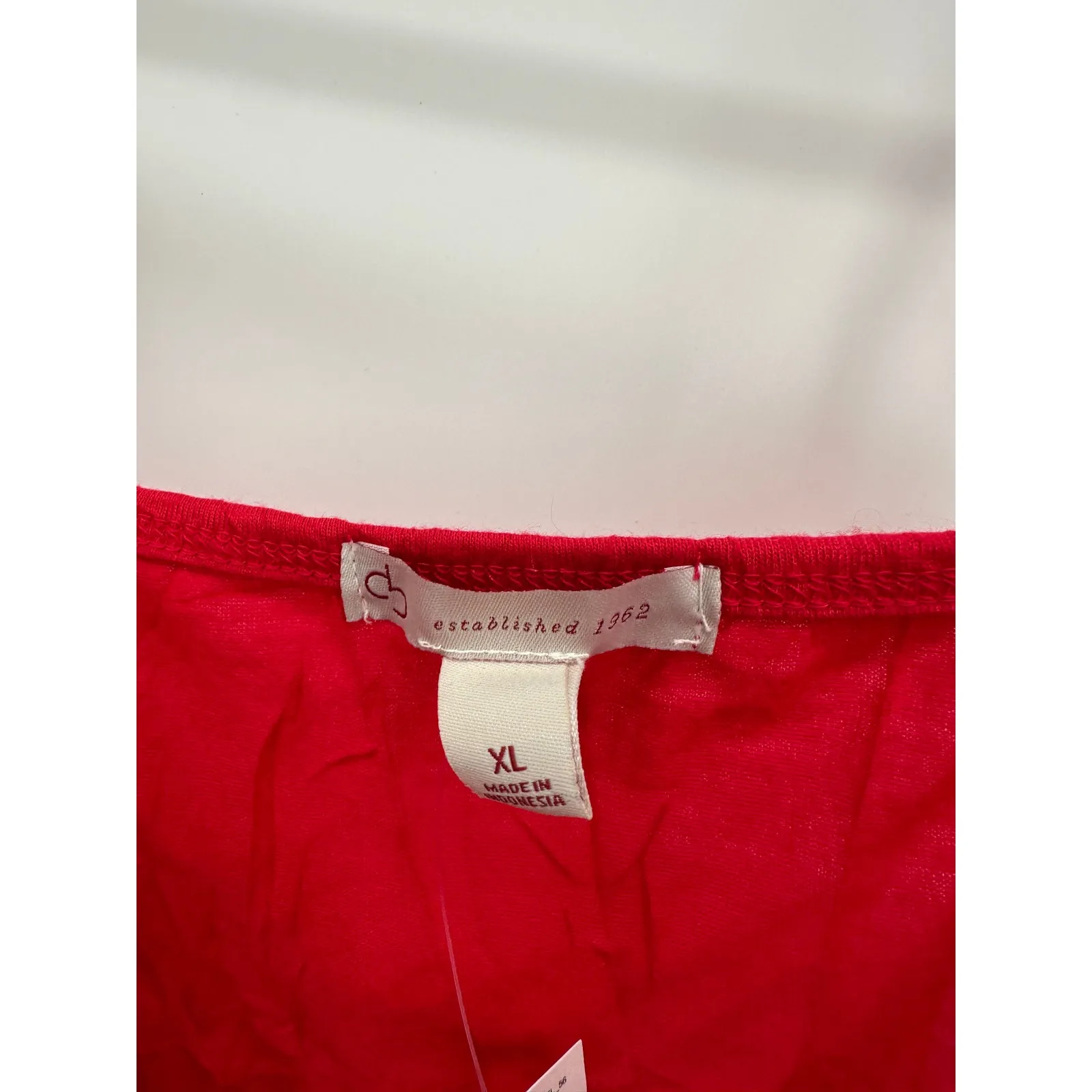 Dressbarn Red Crinkle Lace Camisole Y2K Tank Size XL Vampire Witchy NWT Grunge - Image 6