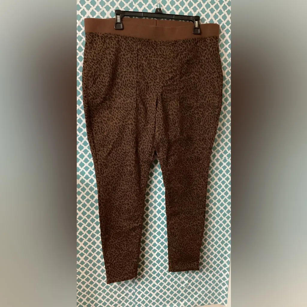 No Boundaries Womens Leggings Animal Print Brown Size XXL - Image 3