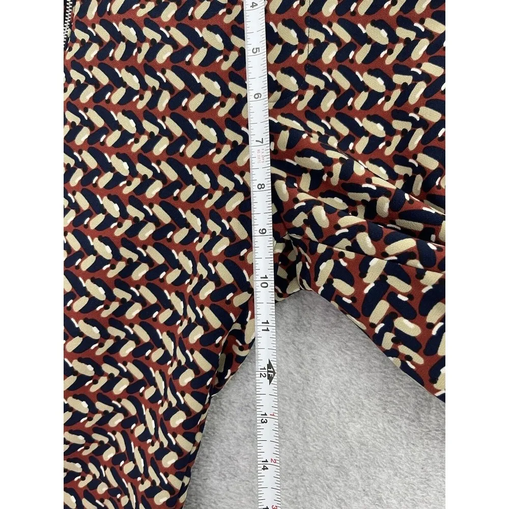 Zara Basic Women's Pants Print Size Small Faux Pockets Ankle - Image 10