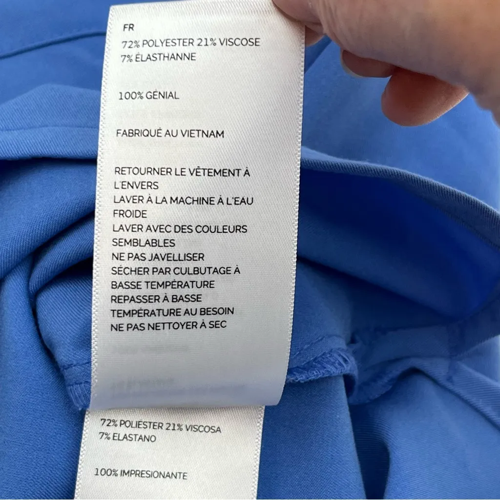 FIGS Catarina One Pocket Womens Scrub Top Ceil Blue Shirt XXL‎ NEW *EMBROIDERED - Image 10