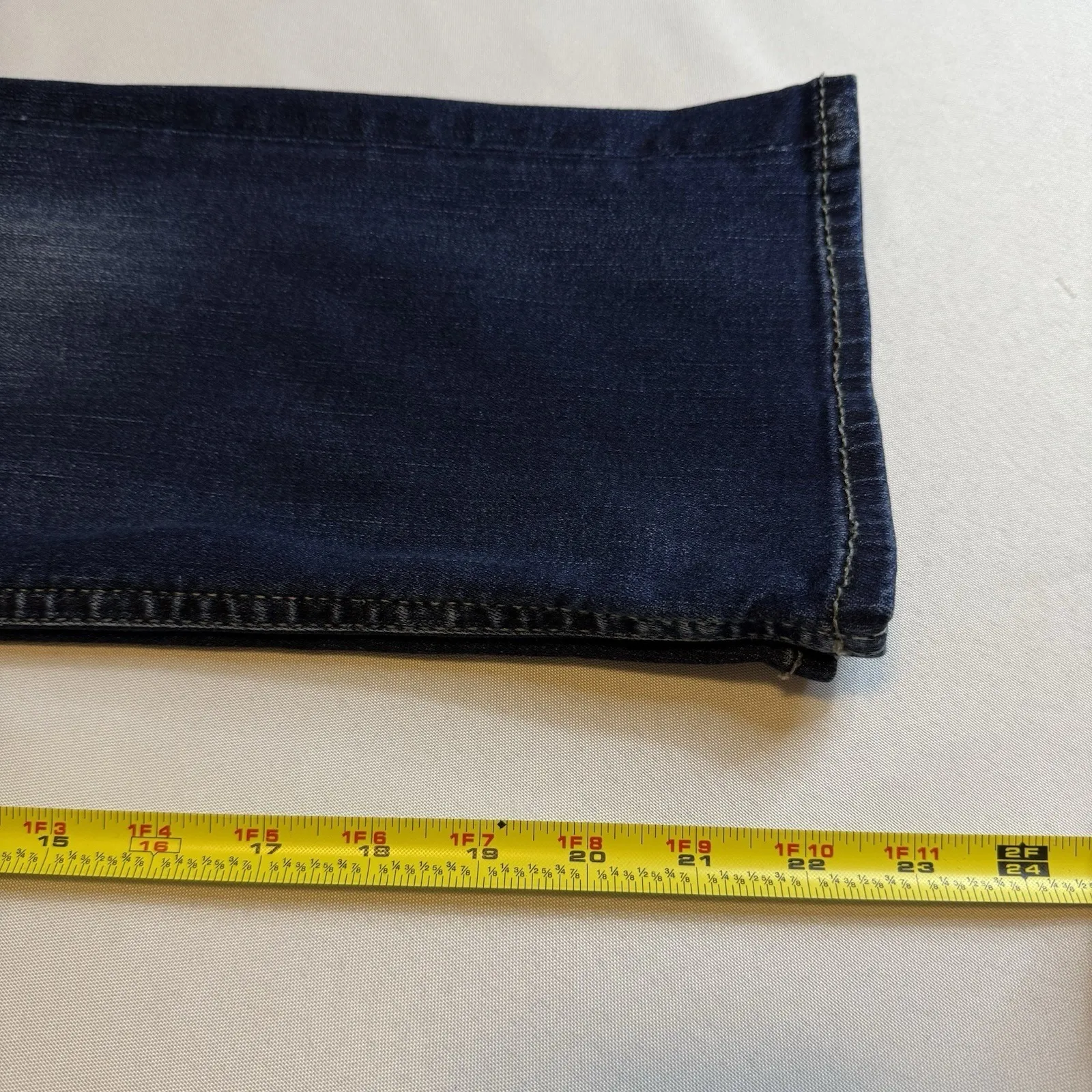 Silver Jeans Womens 32x22.5 Suki Capri Mid Rise Super Stretch Dark‎ Wash Blue # - Image 11