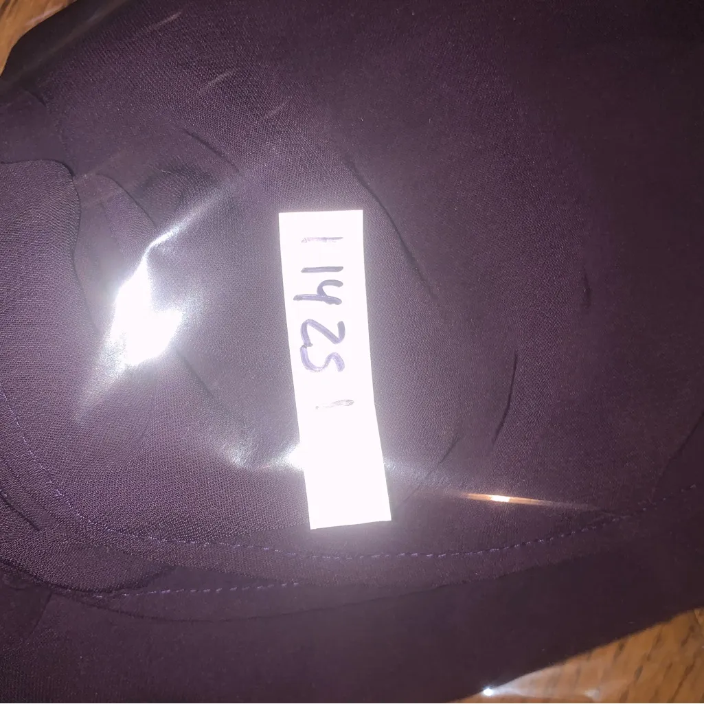 Dress Barn Deep Purple Short Sleeve Top - Image 8