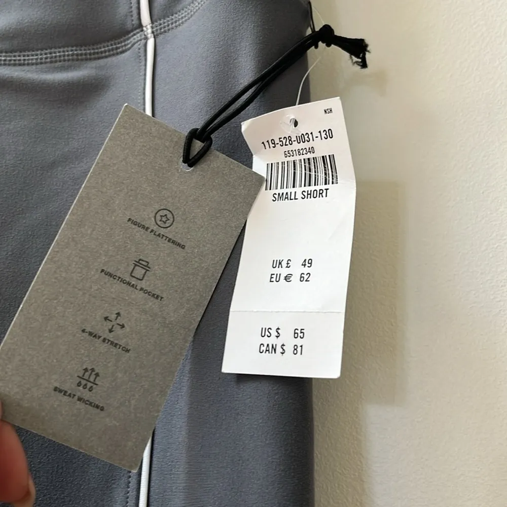 🆕 Abercrombie & Fitch | YPB Sculptlux Gray Athletic Leggings Short Petite Small - Image 3