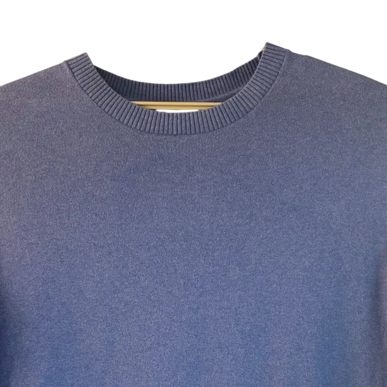 LL Bean Womens Sweater Size 3X Cashmere Blend Warm Cozy Fall Timeless Simple Blue - Image 2