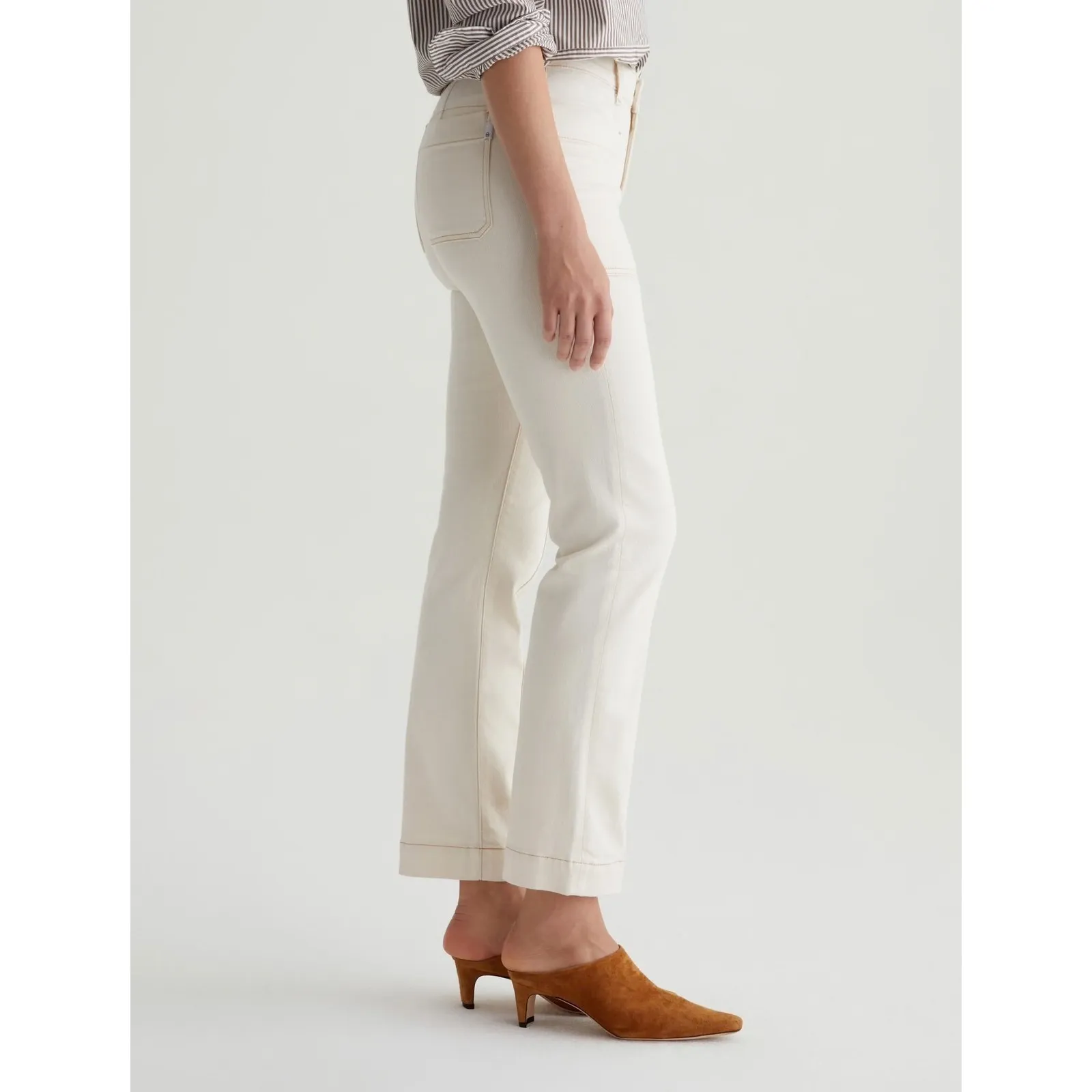 AG Adriano Goldschmied‎ Lila Mid Rise Utility Straight Jeans Size 25 Japanese - Image 14