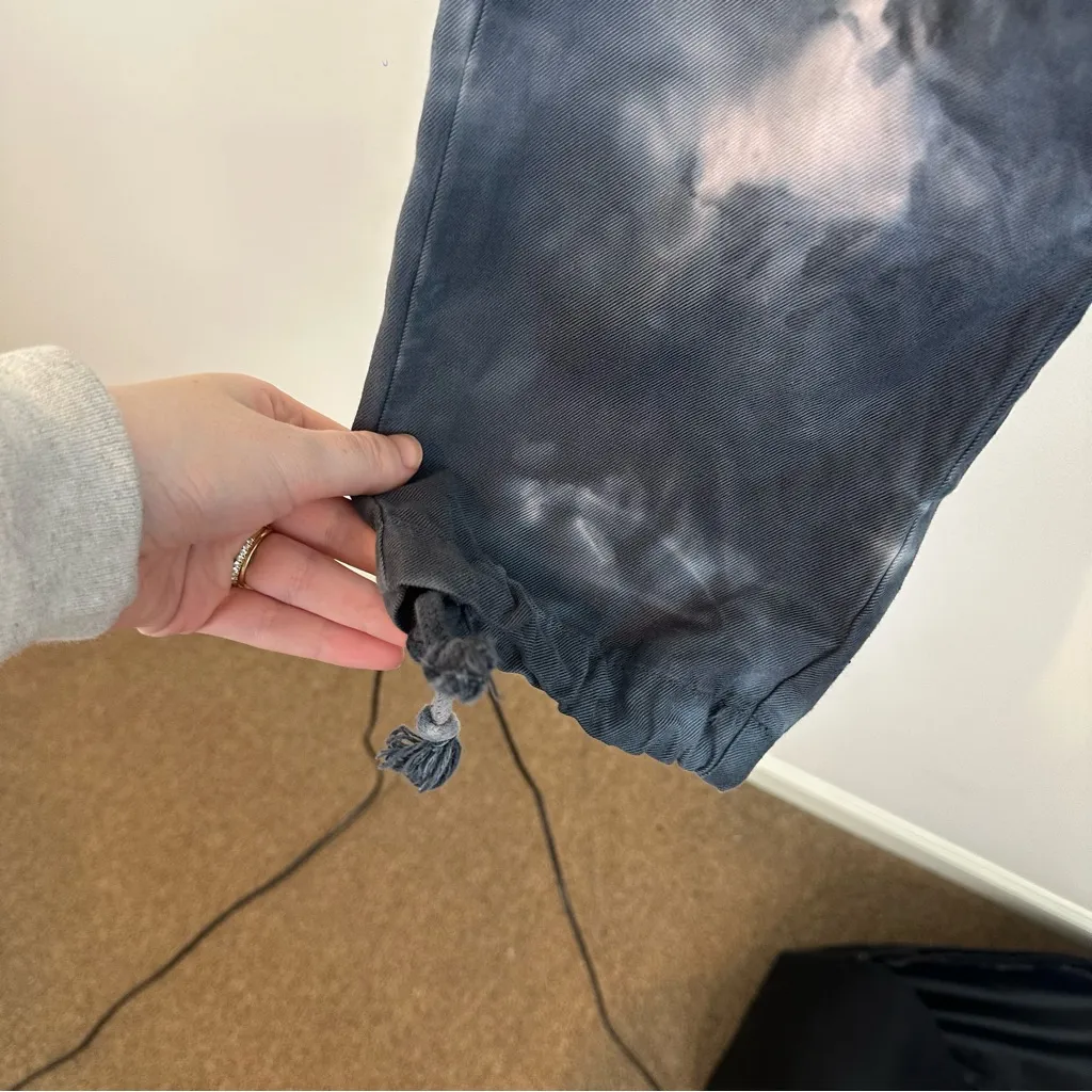 Sanctuary x Anthropologie | Women’s Blue Tie Dye Cargo Joggers Casual Pants XS - Image 5