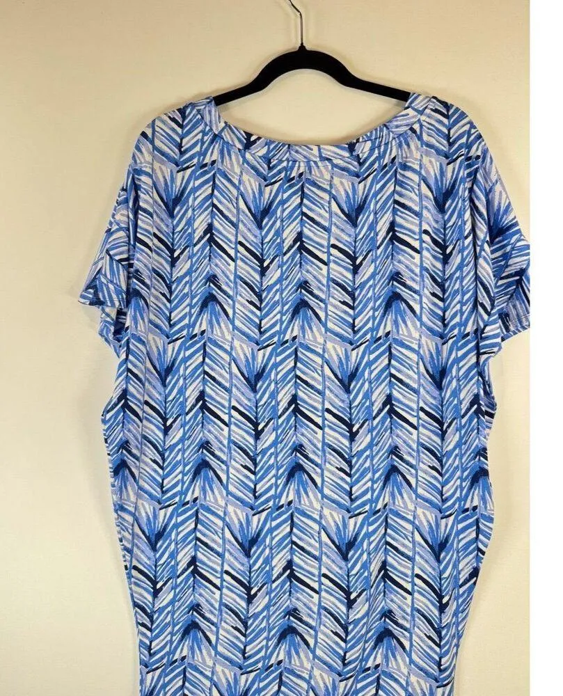 Lilly Pulitzer Womens Dress Blue Costa Verde Lowe Lapis Mini Short Sleeve Small - Image 8