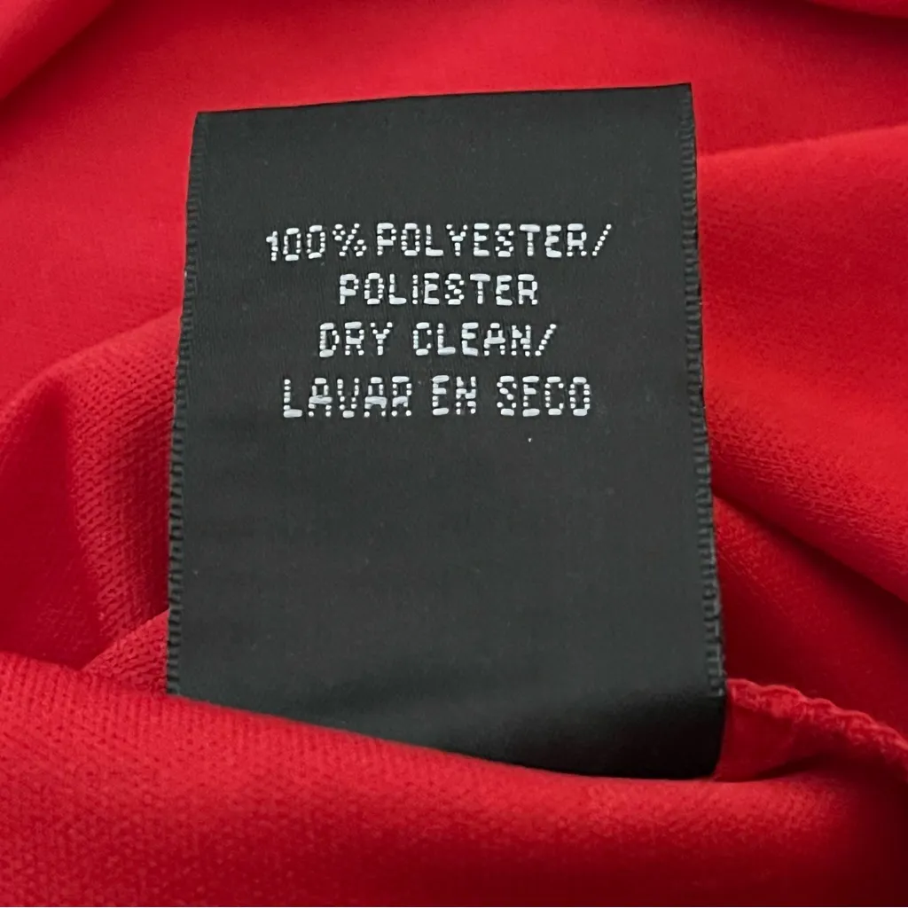 SL Fashions Tiered Sleeveless Chiffon Dress Floral Watercolor Print Red Combo 8 - Image 4