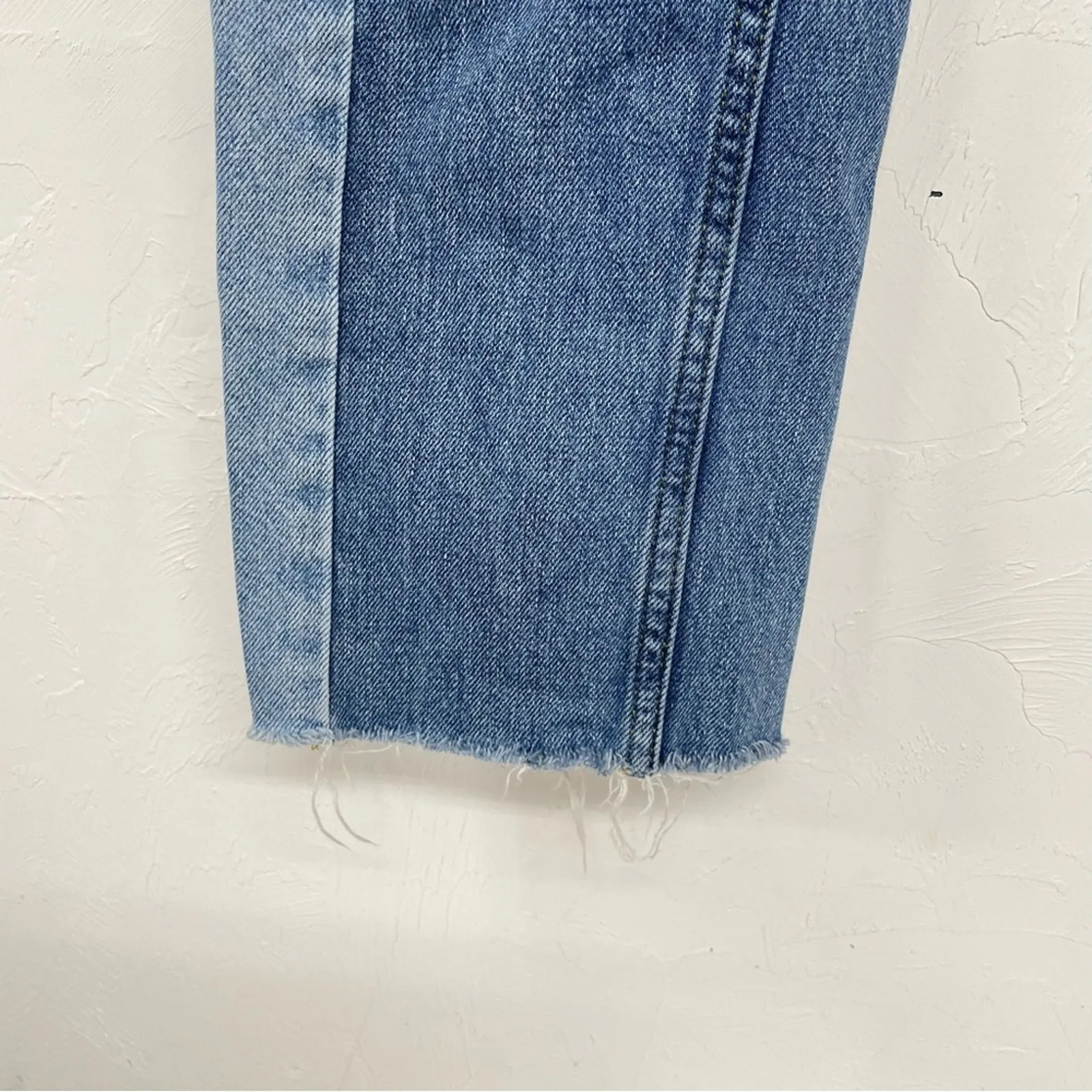 BDG Colorblock Womens Jesse Straight Leg Jeans Womens 26 Two Tone Blue Denim - Image 3