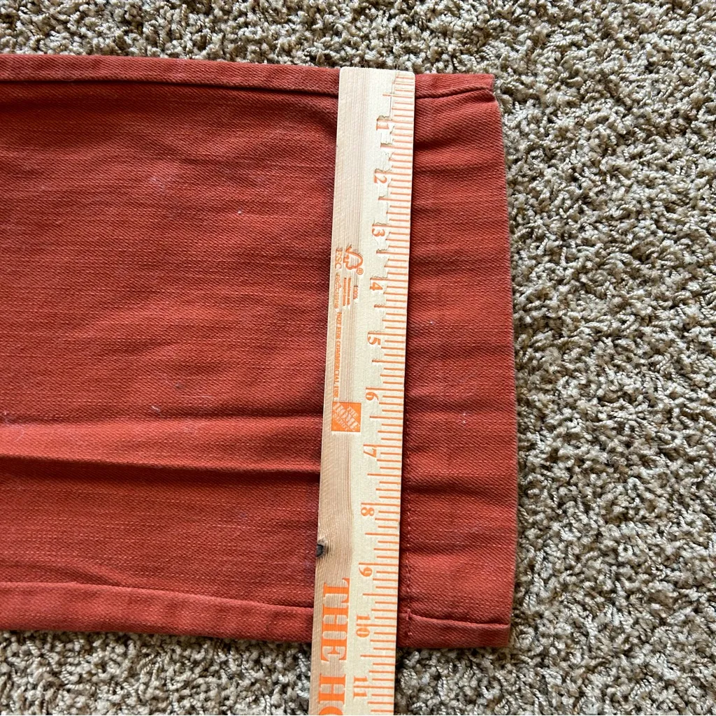 BDG urban outfitters wide leg front pocket‎ orange red pants size 2 - Image 8