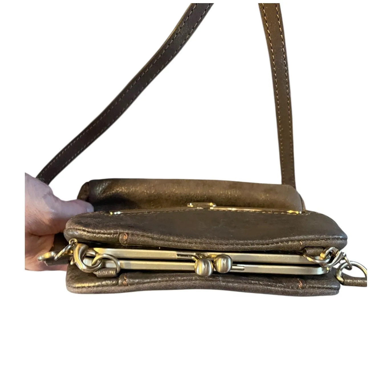 Botkier Gold Crossbody Bag - Image 5