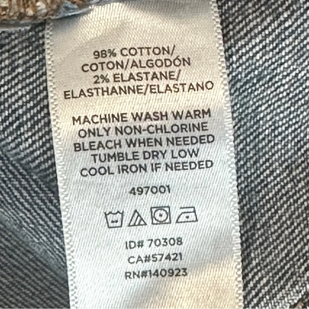 LOFT Denim Shorts Womens 28 Medium Wash Rolled Hem Classic Casual Summer - Image 5