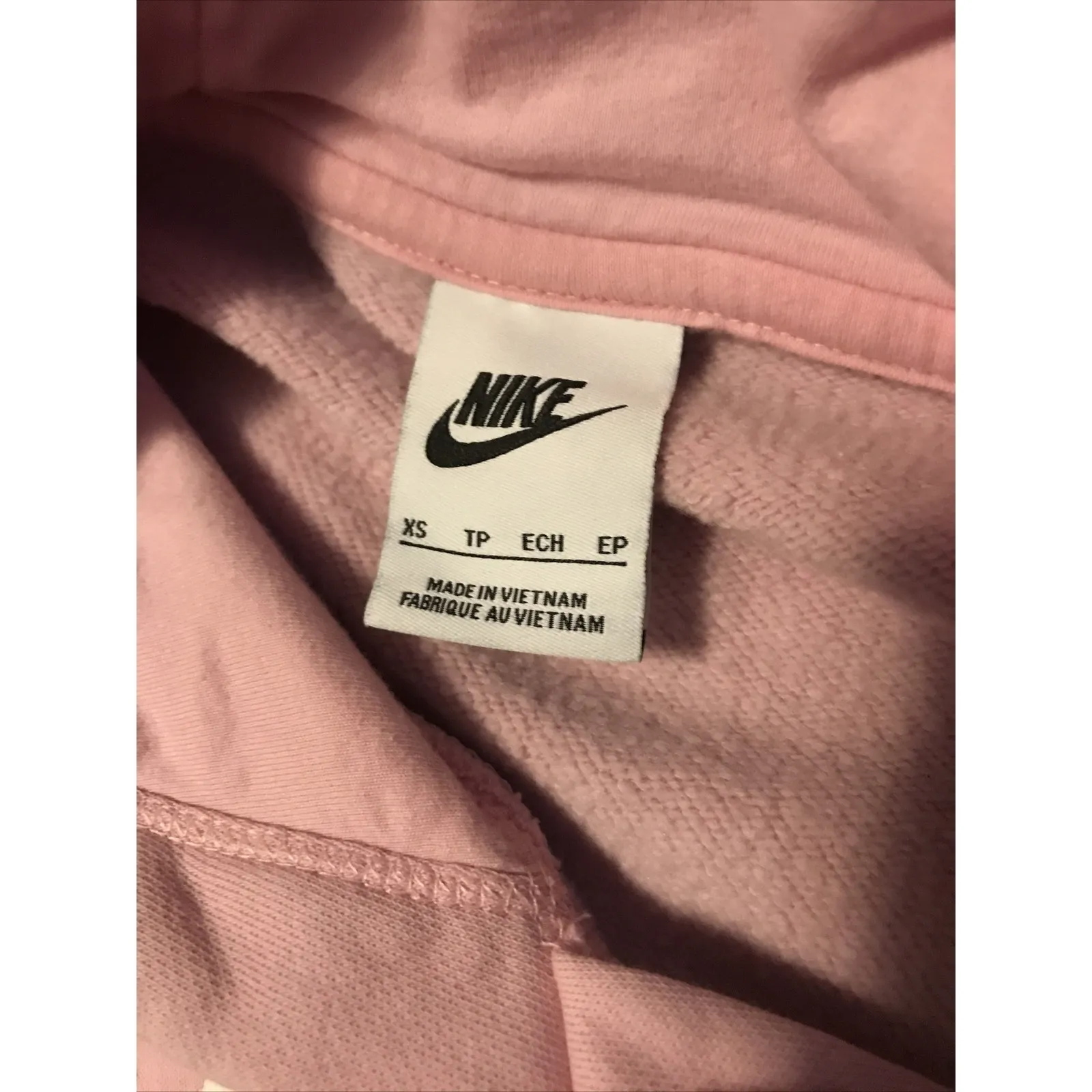 Nike Hoodie Pink XS - Image 4