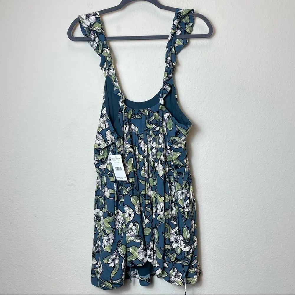 NWT Free People Floral Slip Pleated Mini Dress Size‎ Small - Image 7