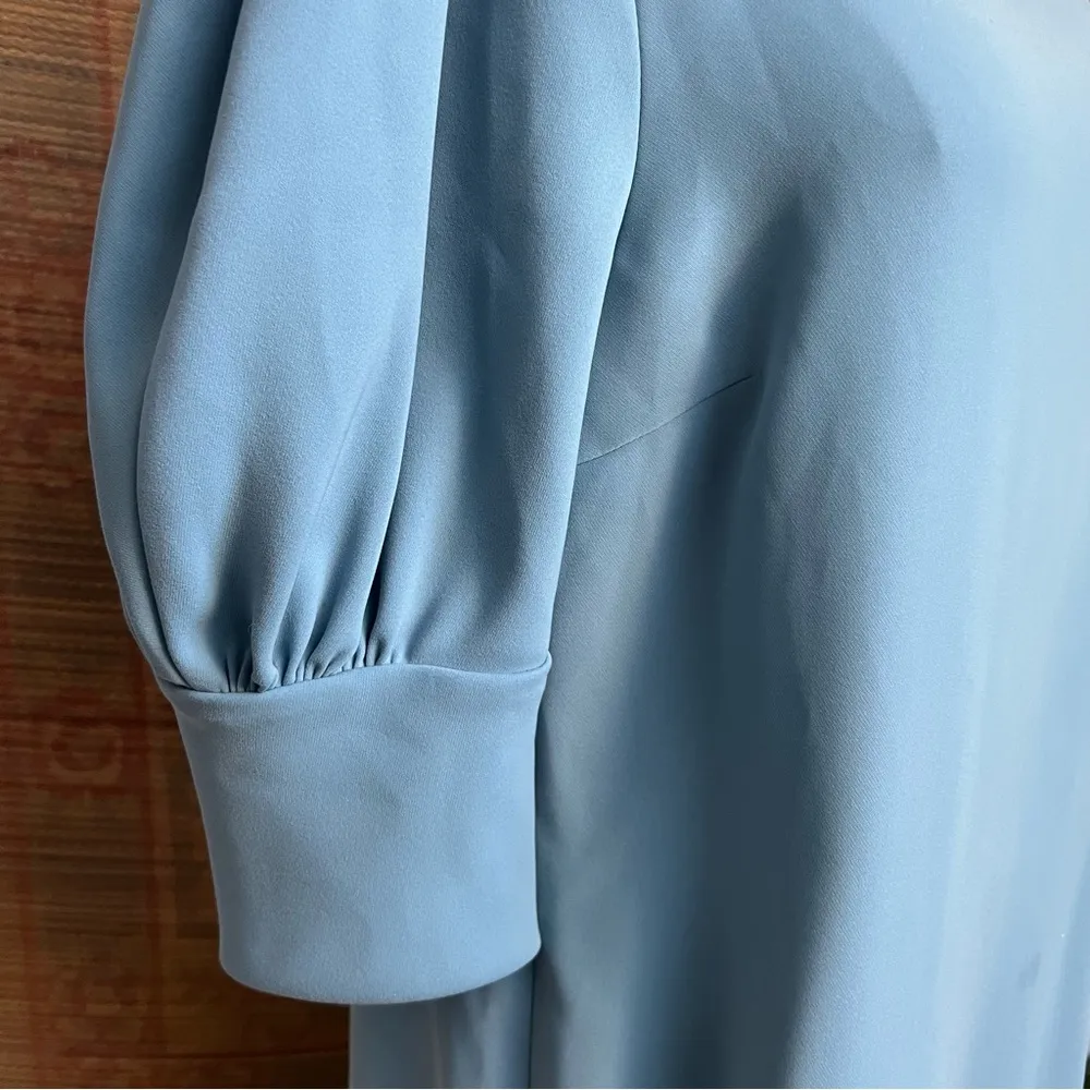 Yeohlee Cornflower Blue Puff Sleeve Dress Medium - Image 5